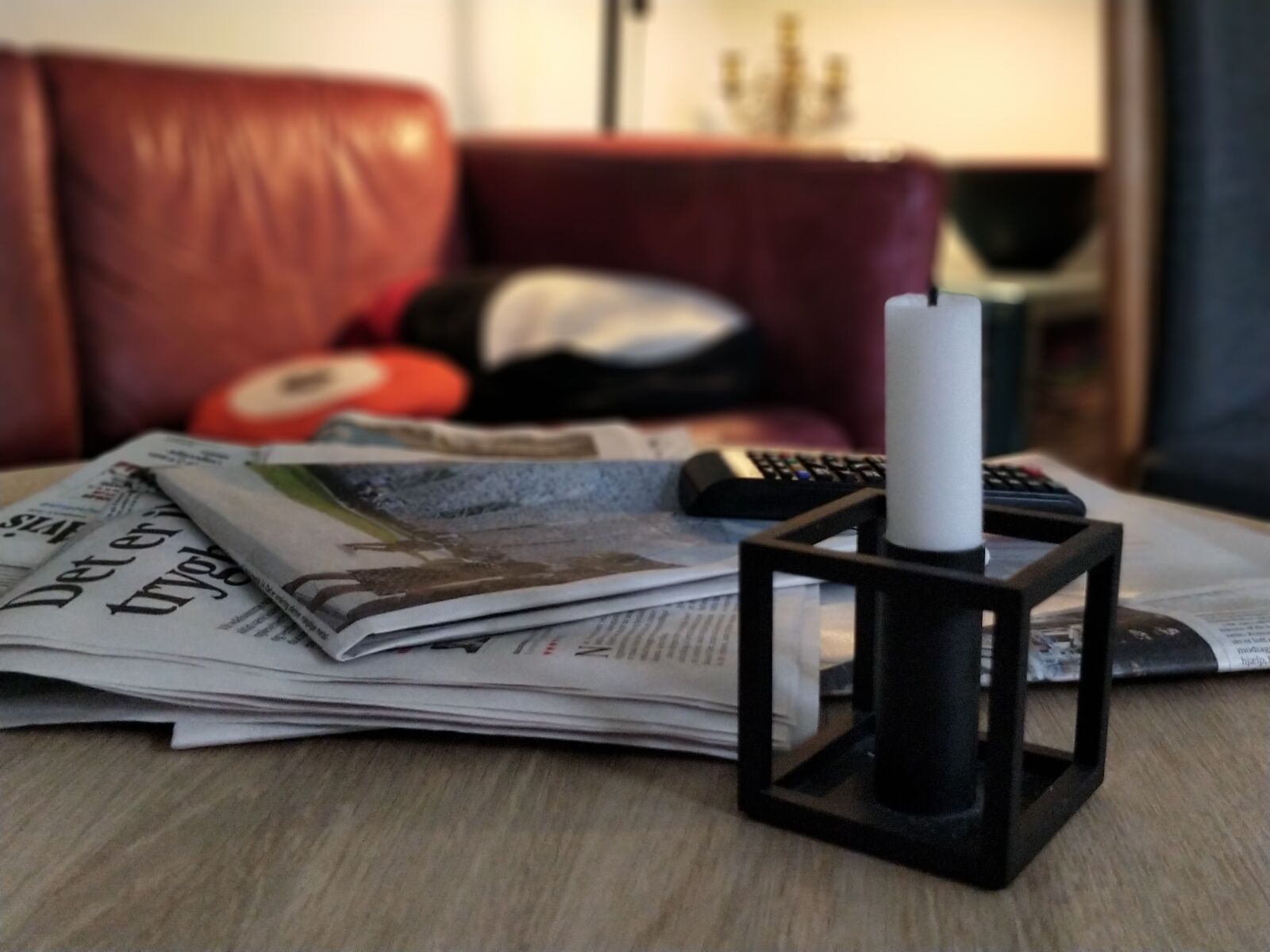 OnePlus 5 sample photo. Candle, comfort, couch, living photography