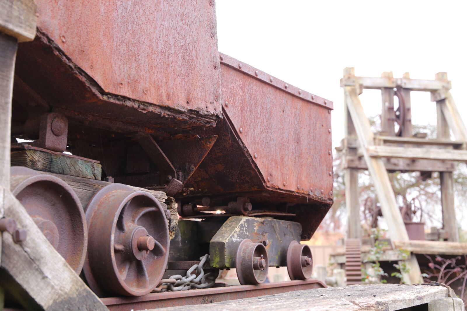 Canon EF 24-105mm F3.5-5.6 IS STM sample photo. Waggon, wheels, rusty photography