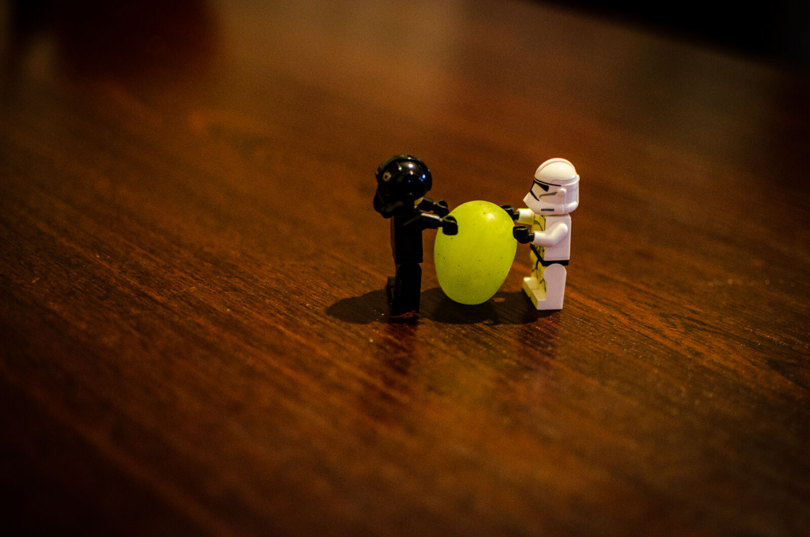 Nikon D5100 + Nikon AF-S DX Nikkor 35mm F1.8G sample photo. Lego, night, starwars photography