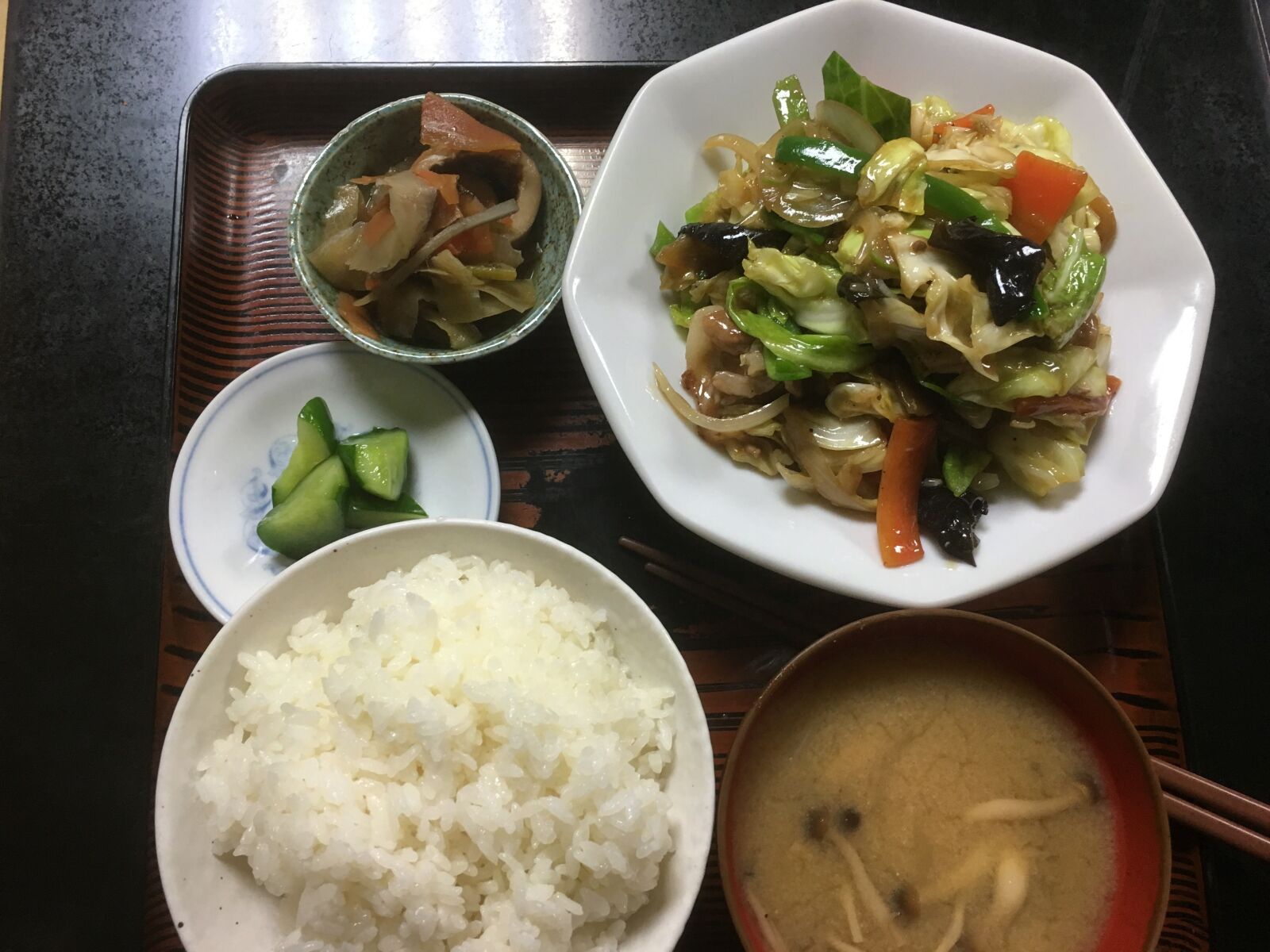 iPhone 6s back camera 4.15mm f/2.2 sample photo. Food 3, teishoku, table d'hote photography