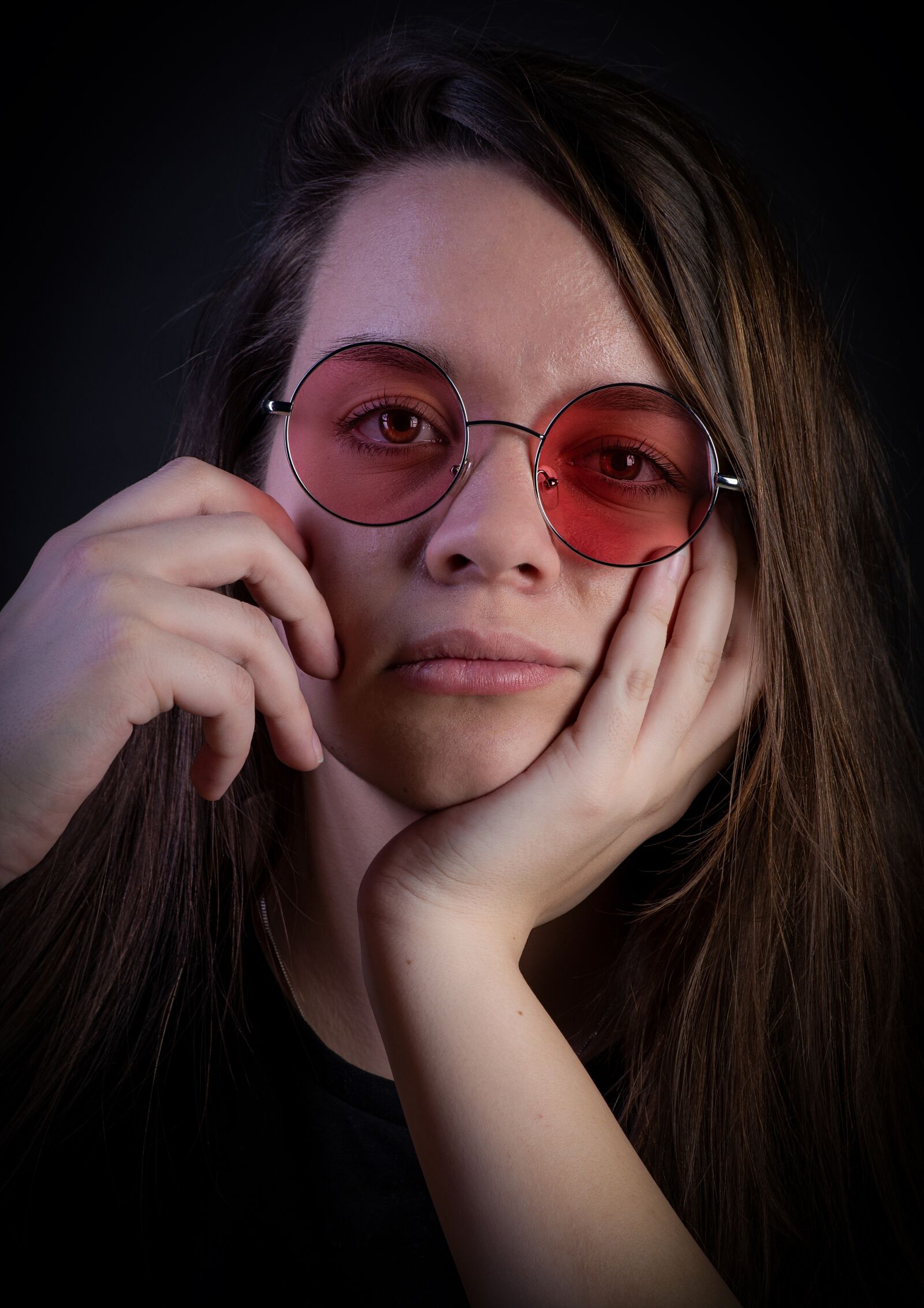 Canon EF 70-300mm F4-5.6 IS USM sample photo. Portrait, glasses, face photography