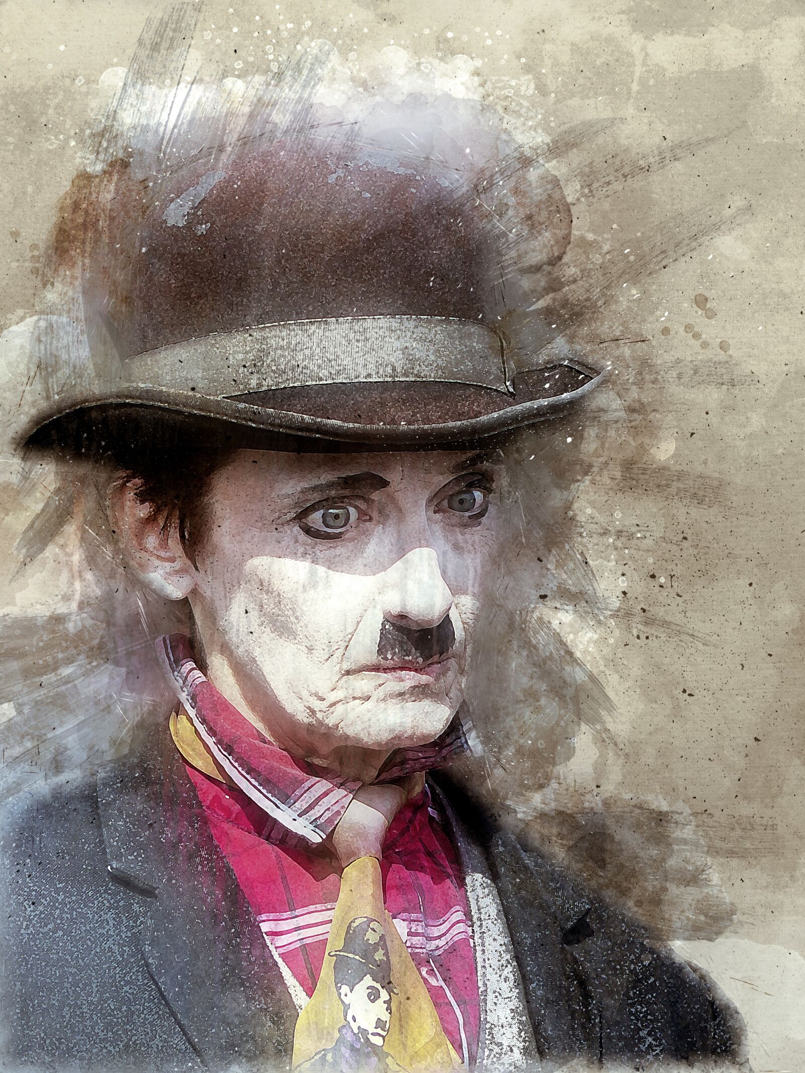 Panasonic Lumix DMC-FZ200 sample photo. Charlie chaplin, comedian, famous photography