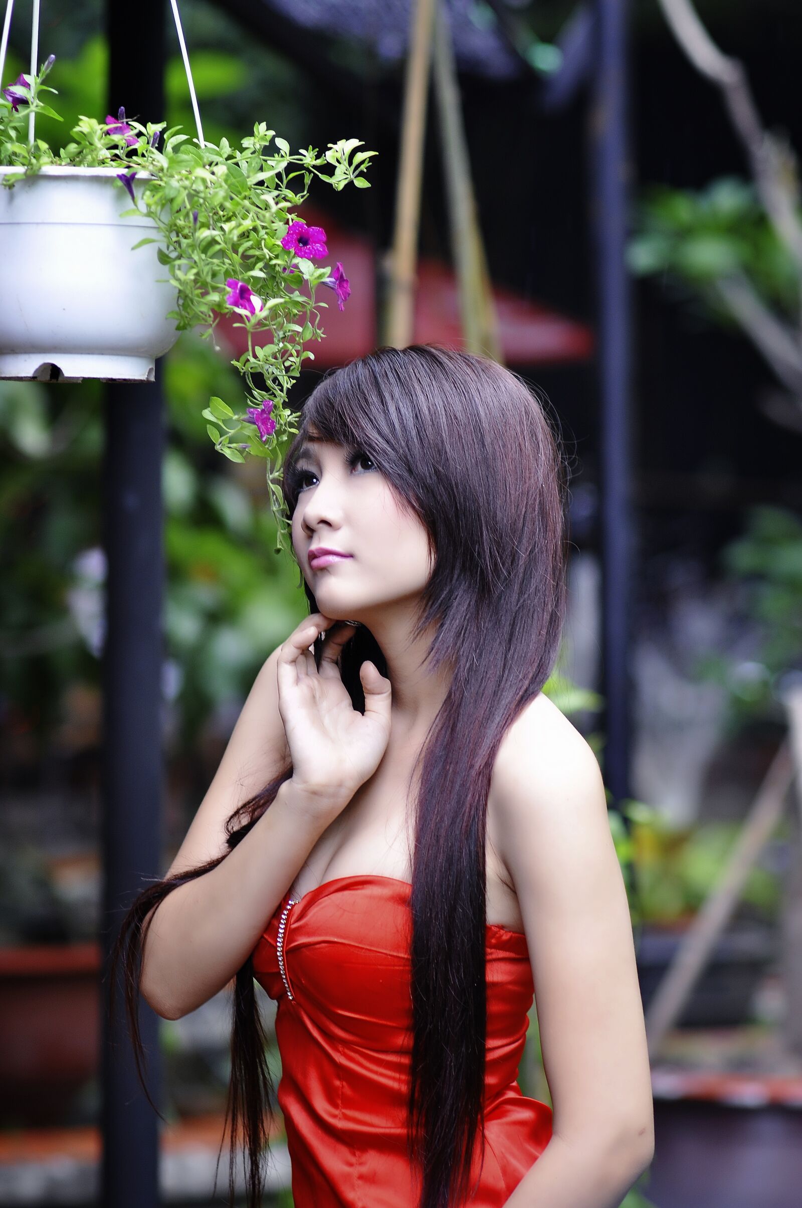 Nikon D90 sample photo. Girl, pretty, asian photography