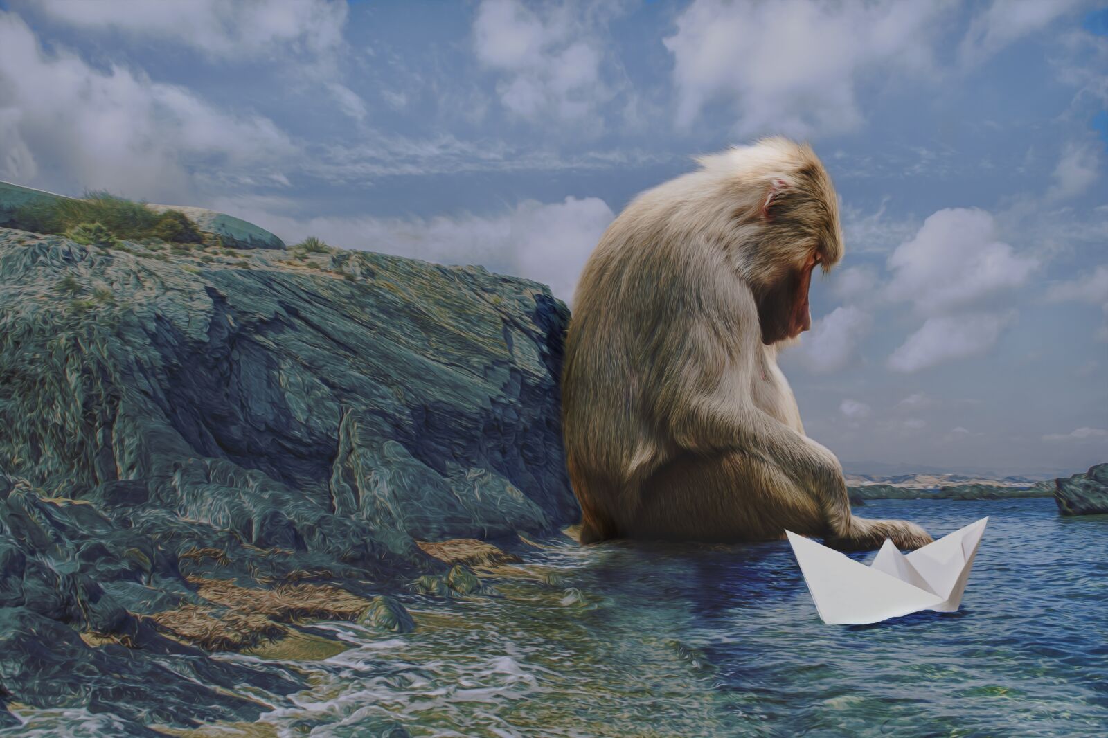 Nikon D3300 sample photo. Monkey, wedding ring, sitting photography