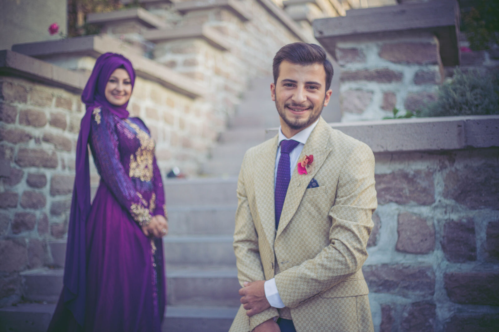 Canon EF 50mm F1.8 II sample photo. Adult, blur, concrete, couple photography