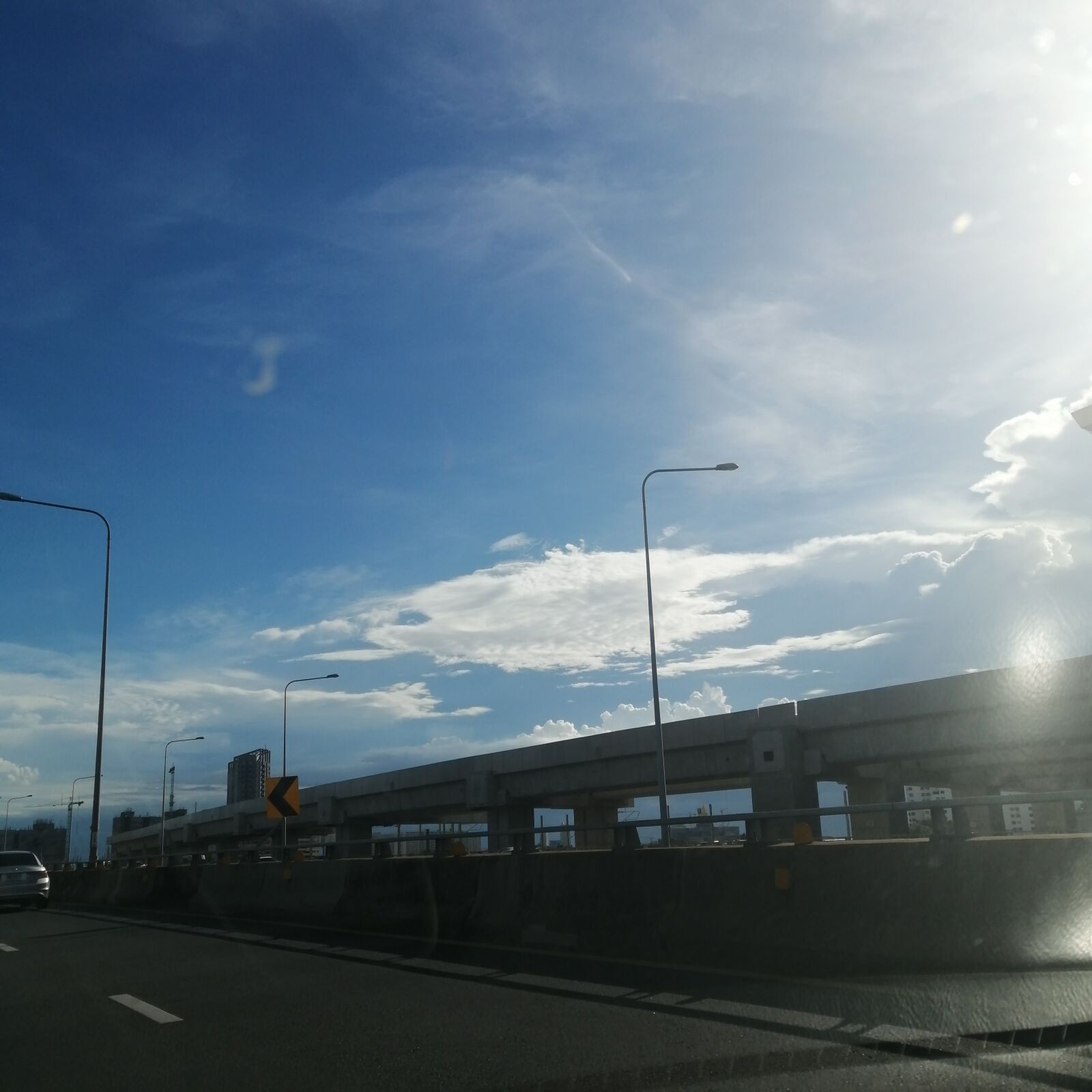HUAWEI P30 LITE sample photo. Sky, road, cloud photography