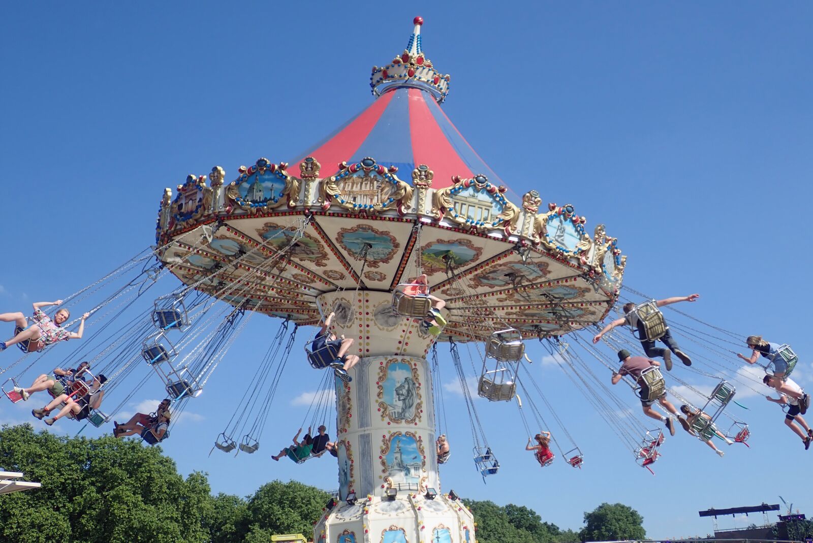 Olympus TG-5 sample photo. Swings, funfair, fun photography