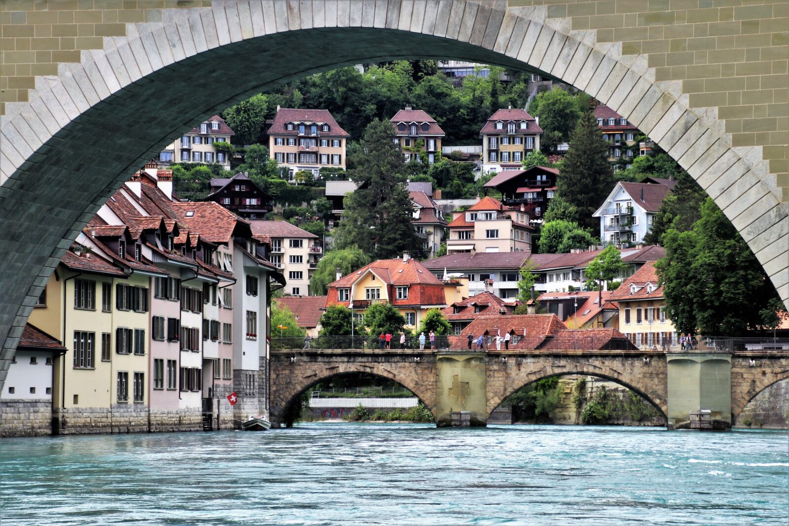 Canon EOS 80D sample photo. Bridge, river, bern photography