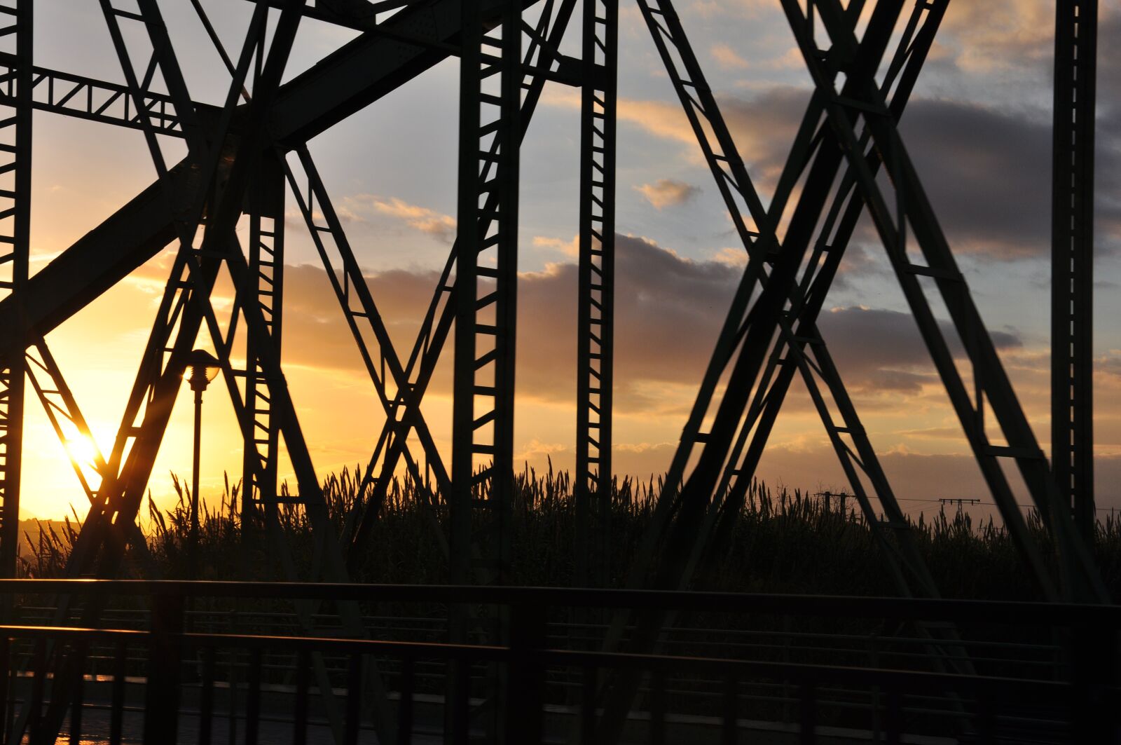 Nikon D90 sample photo. Sunset, clouds, bridge photography