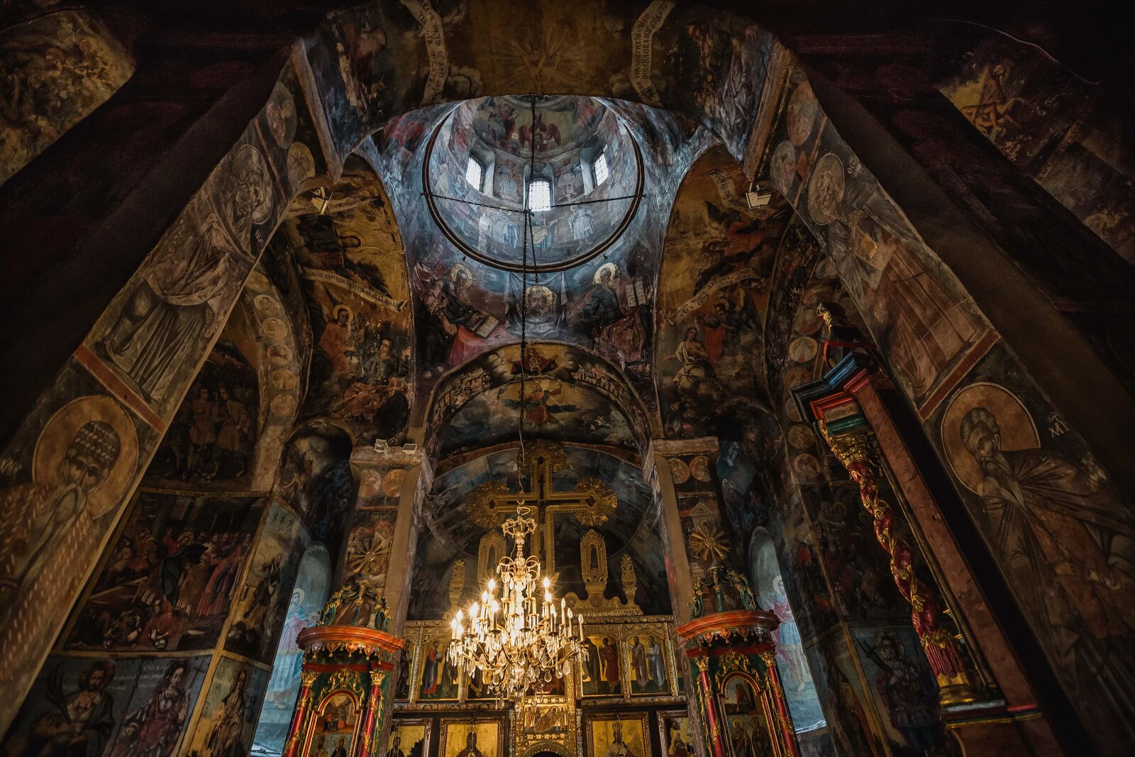 Canon EOS 5D Mark III sample photo. Monastery, orthodox, inside, dome photography