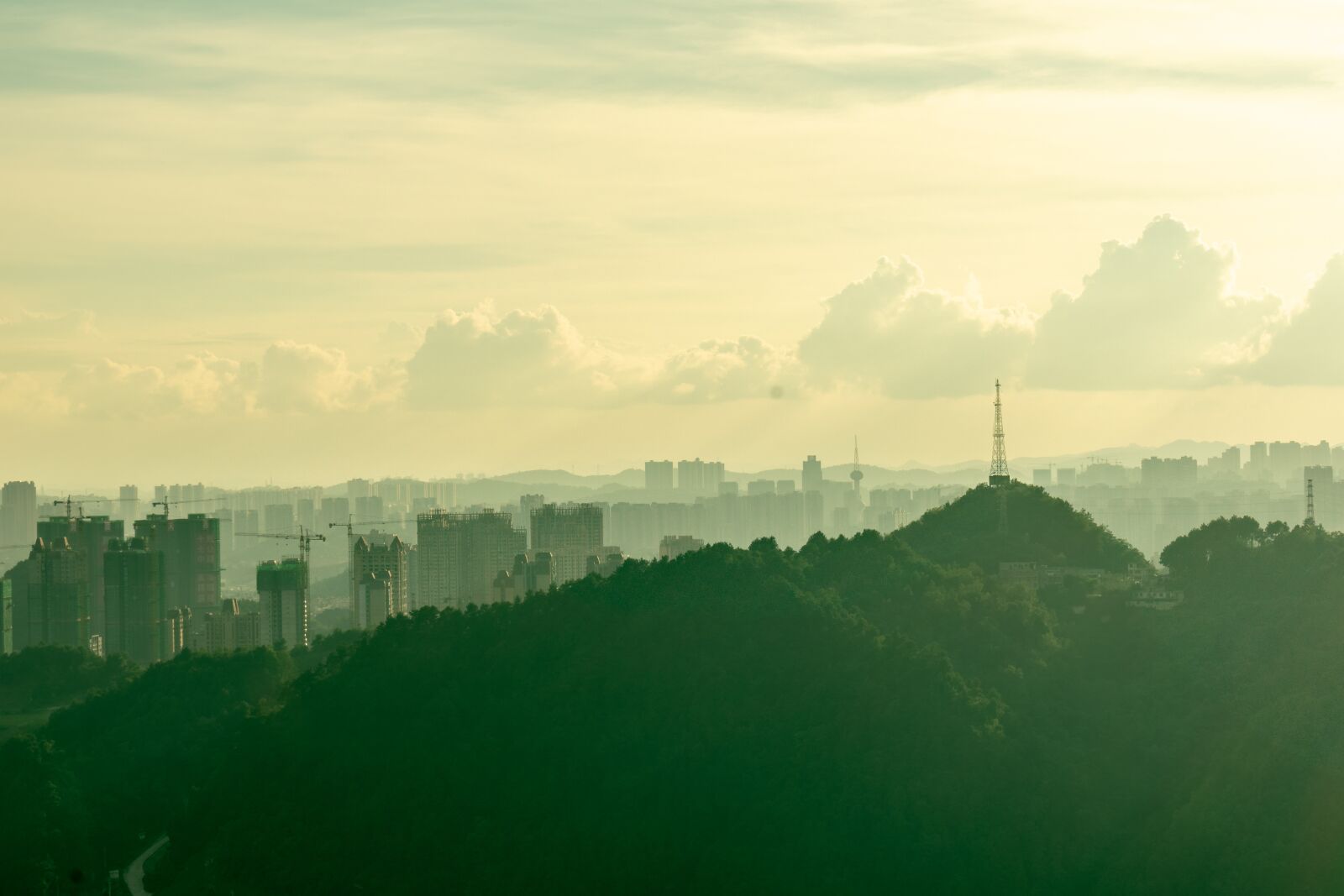 Nikon D3400 sample photo. City, cityscape, haze photography