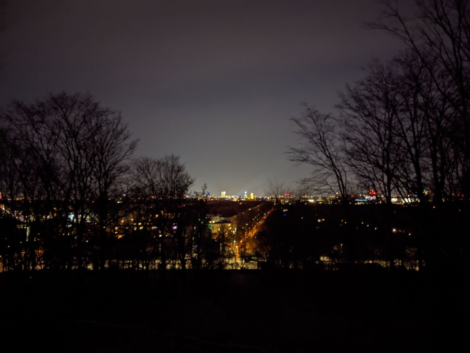 Google Pixel 3a sample photo. Berlin, city, night photography