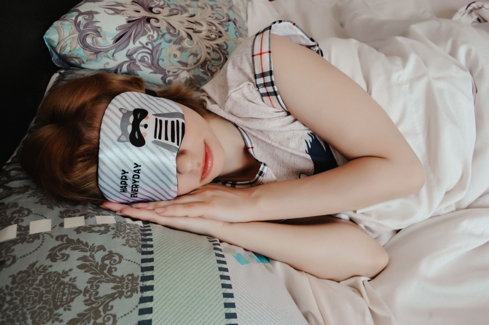 Nikon D3200 sample photo. Sleep mask, dream, vacation photography