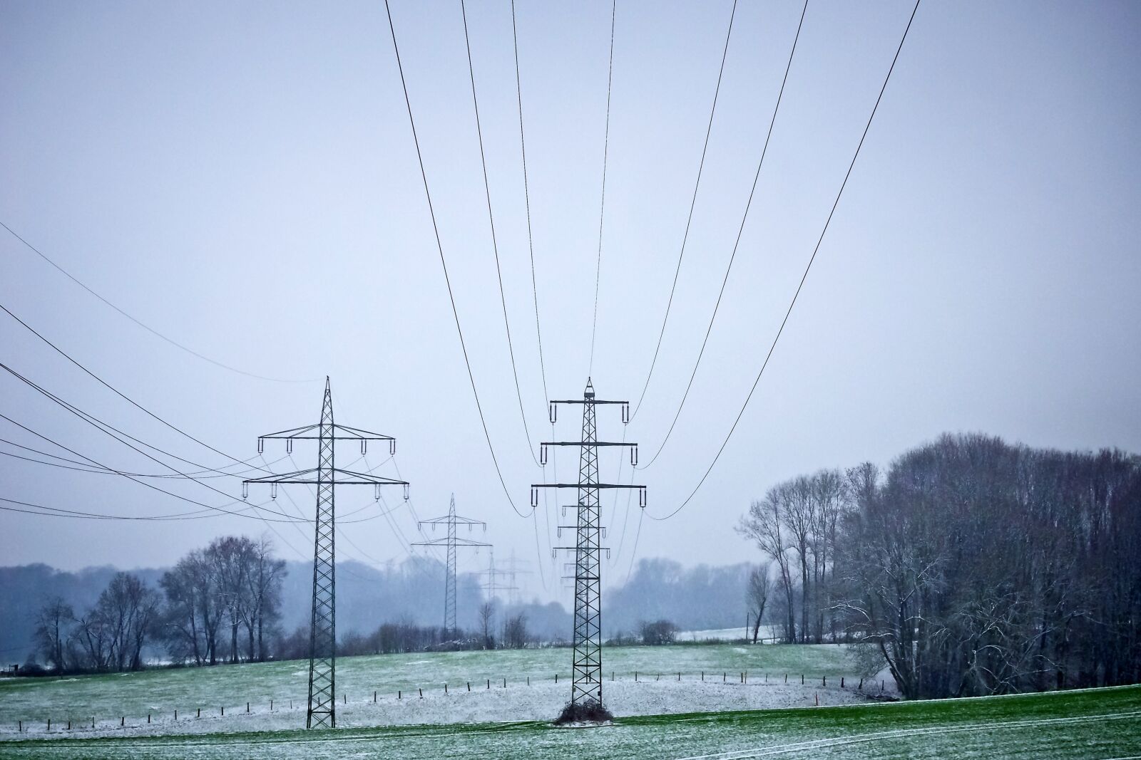 Olympus OM-D E-M10 sample photo. Landscape, power poles, energy photography