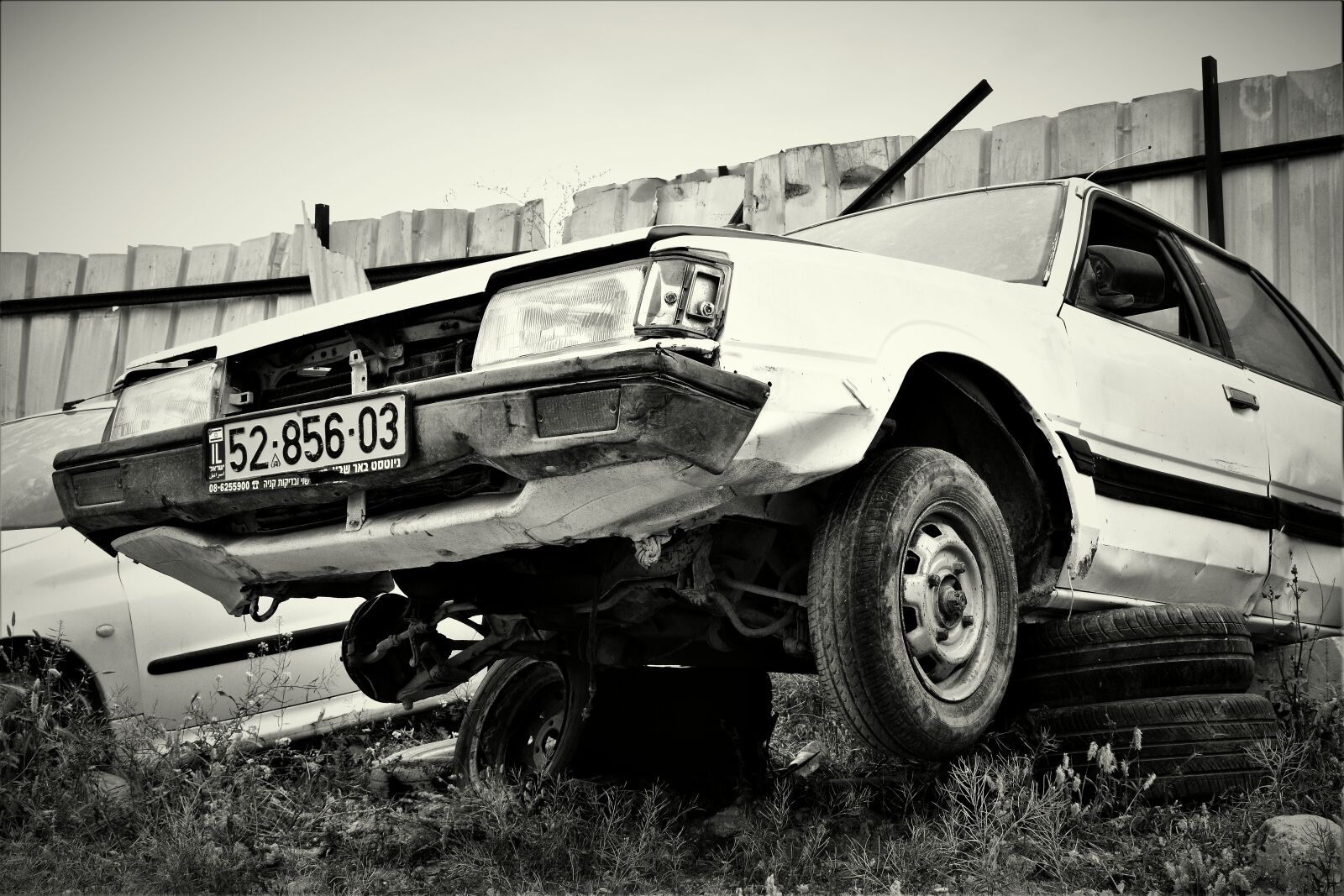 Nikon D5600 sample photo. Car, crushed car, accident photography