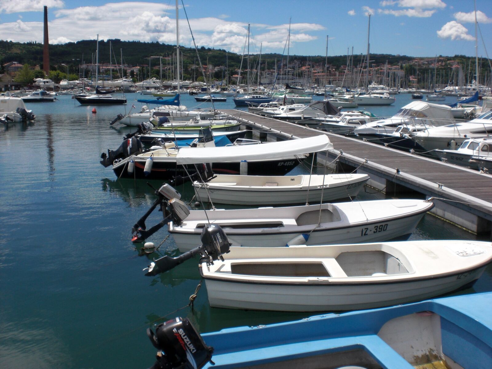 CASIO EX-Z80 sample photo. Sea, port, ships photography