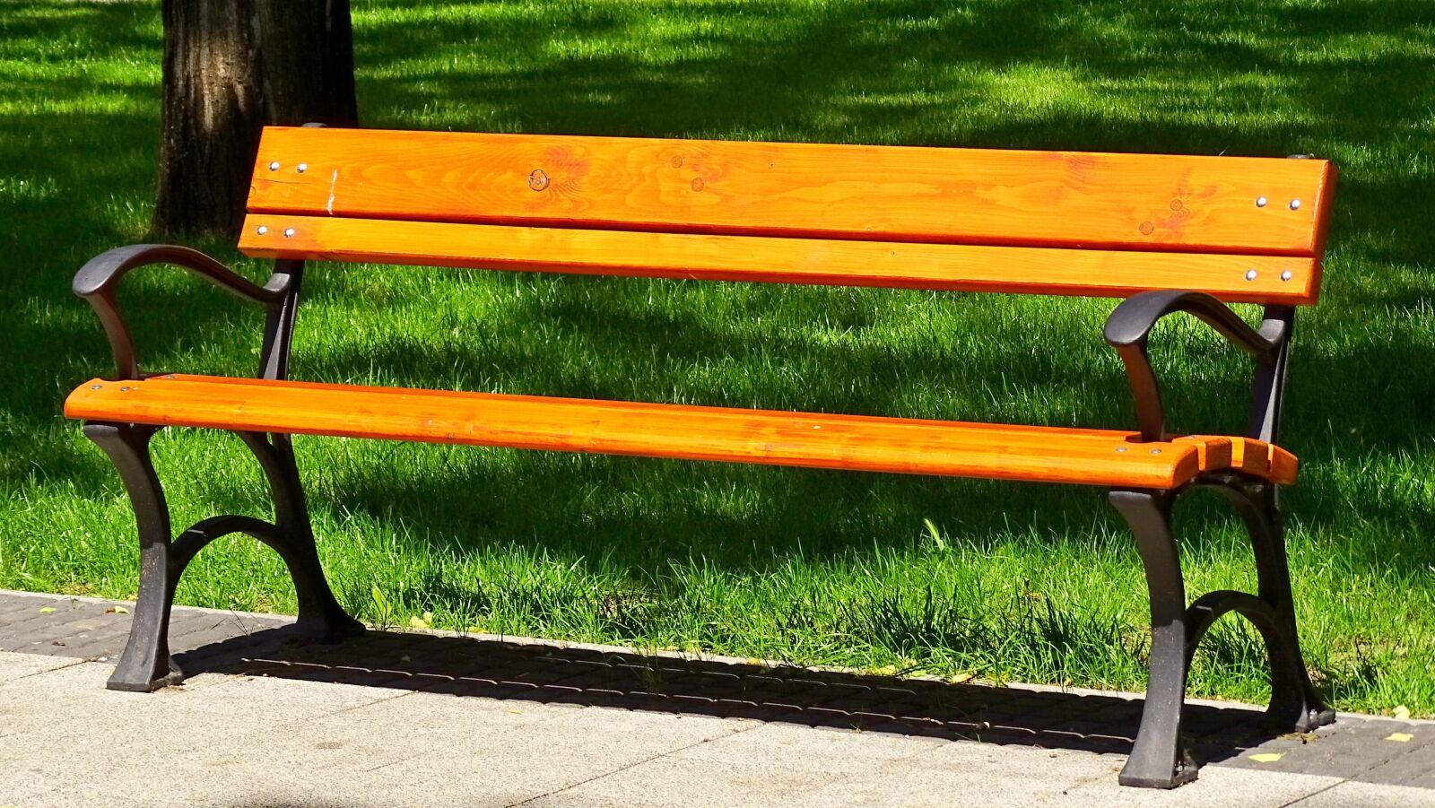 Sony Cyber-shot DSC-HX400V sample photo. Park bench, wooden bench photography