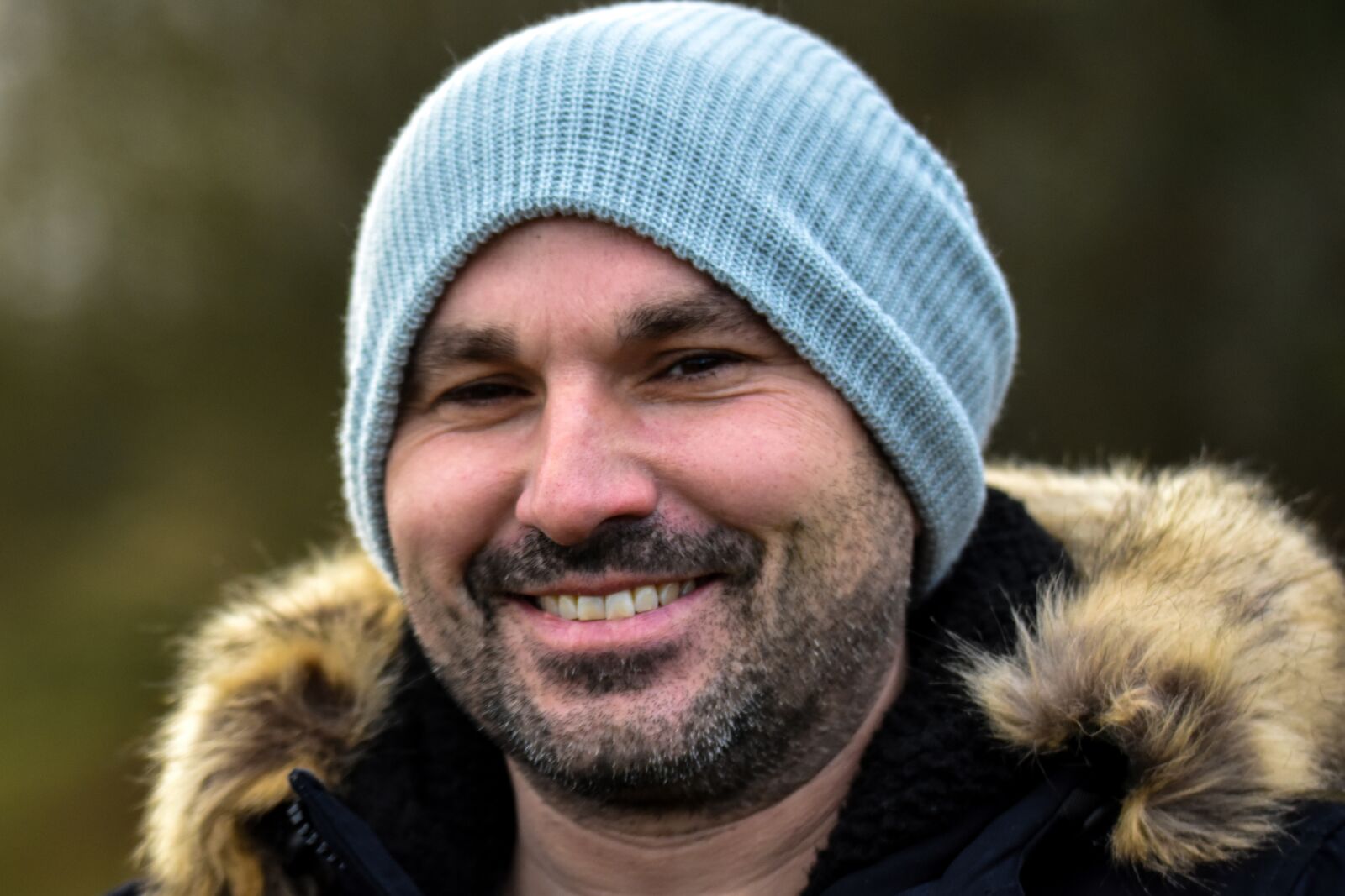 Nikon D5500 sample photo. Smile, stubble, man photography