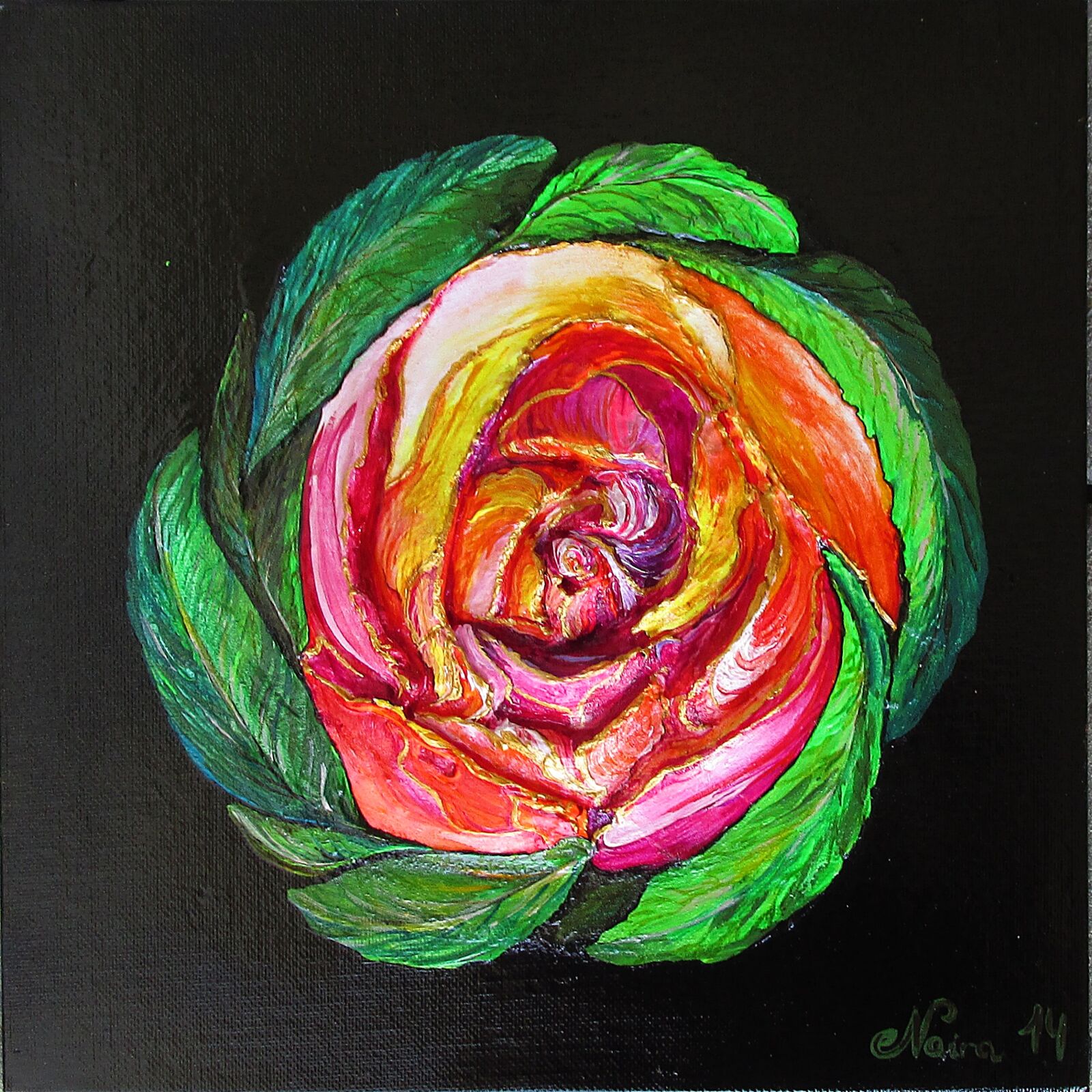 Canon PowerShot SX170 IS sample photo. Rose, plaster, painting photography