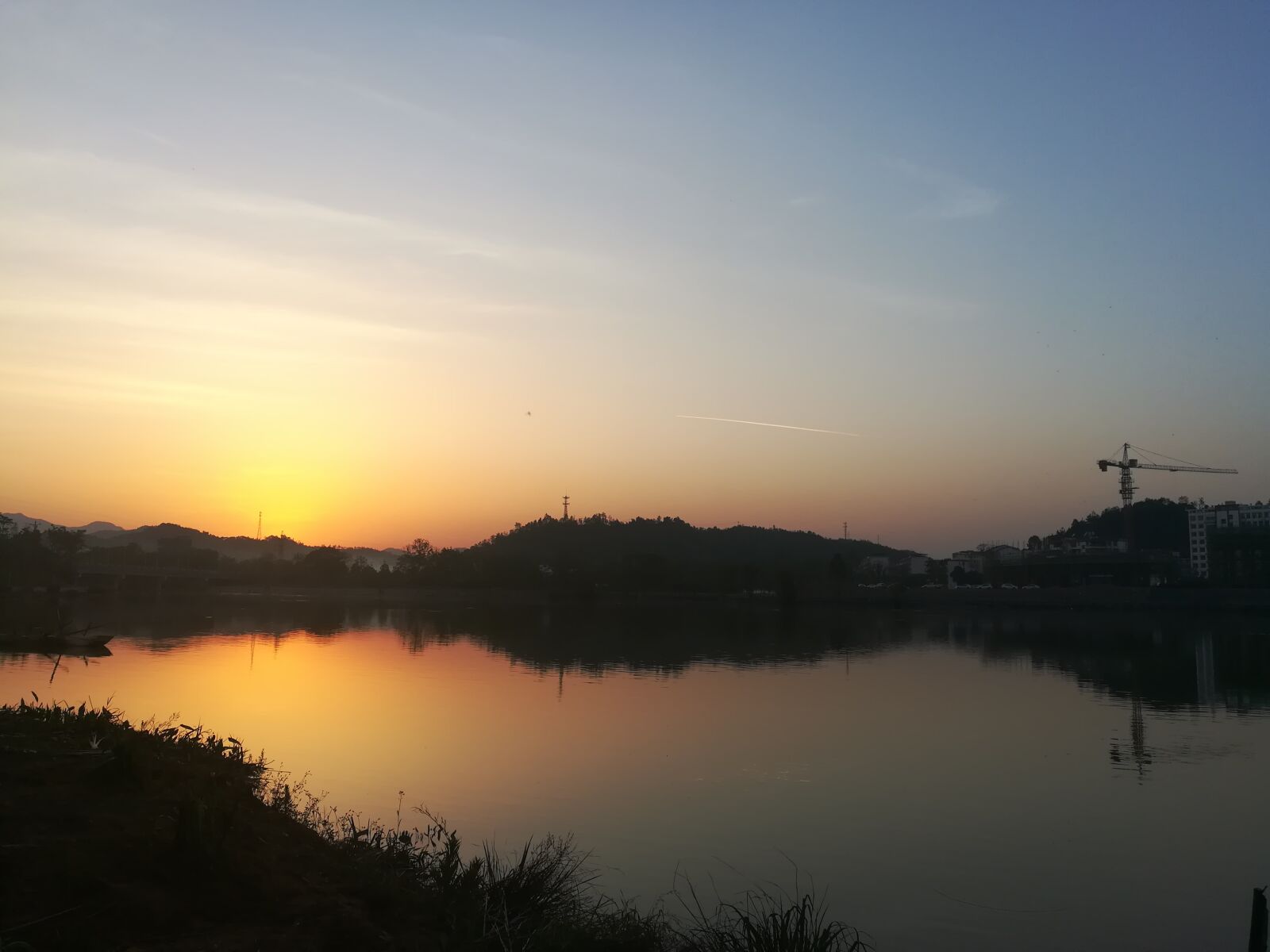 HUAWEI c??Eu?s 6X sample photo. Jiang, sunset, water photography