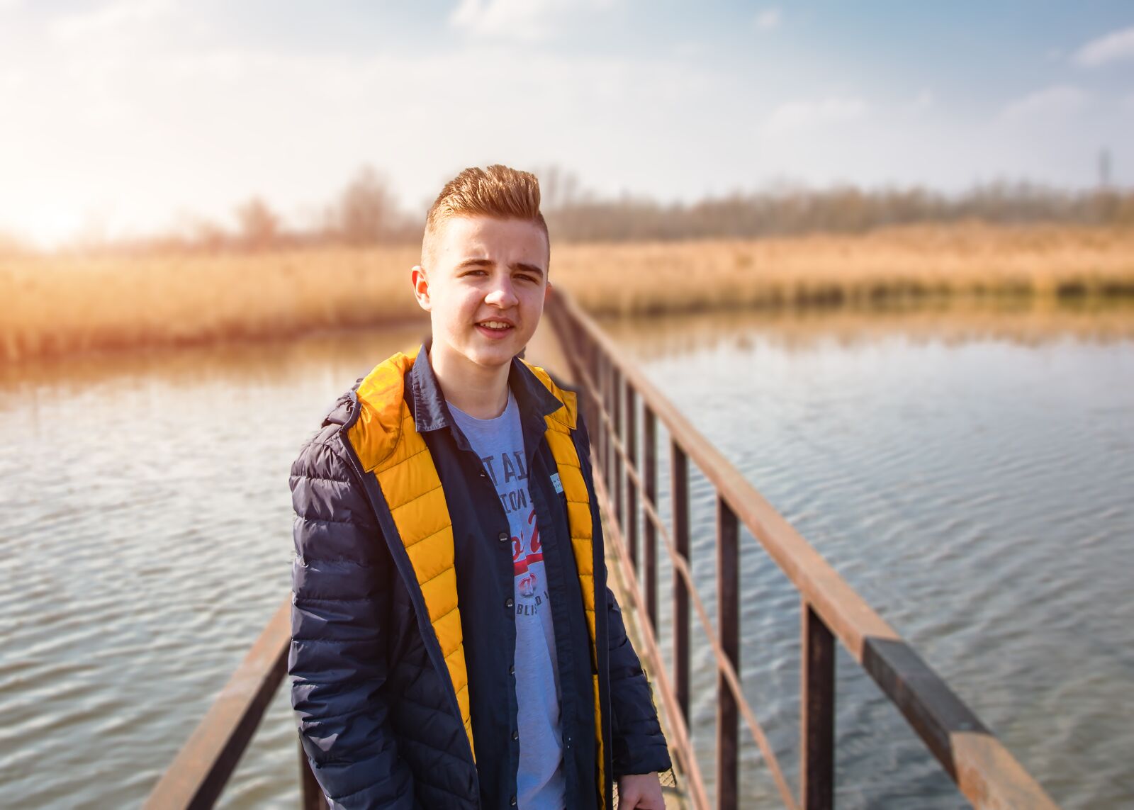 Nikon D7200 sample photo. Boy, bridge, male photography