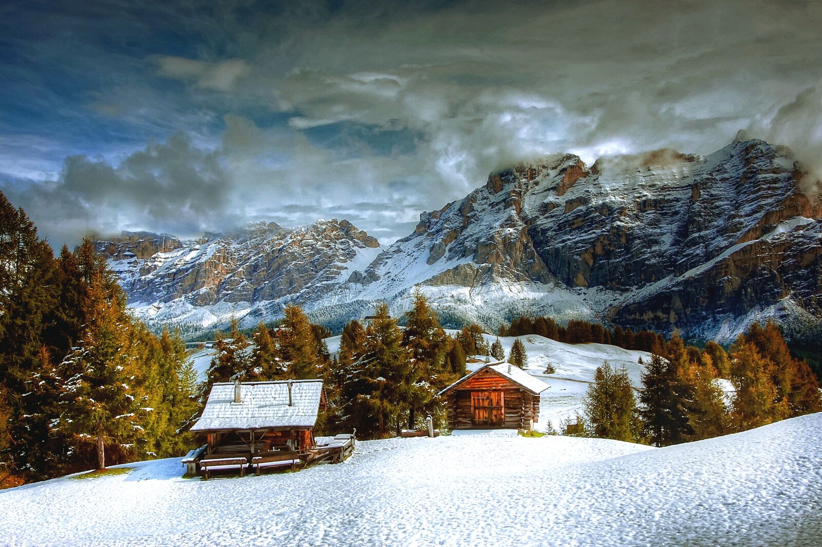 Nikon D40 sample photo. Winter, dolomites, snow photography