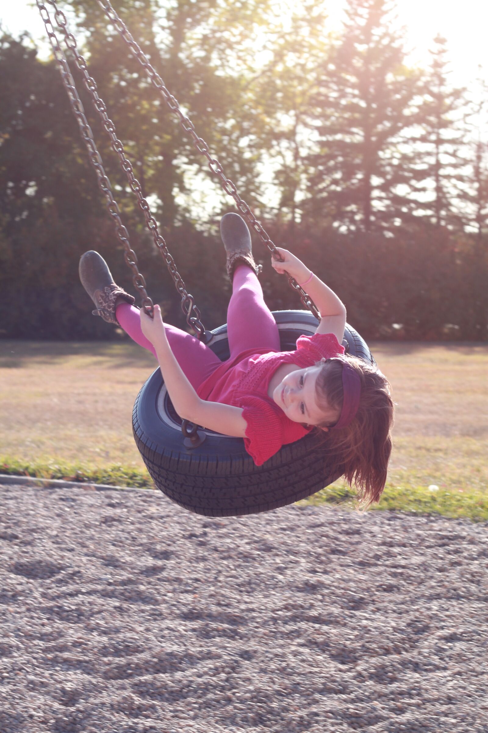 Canon EOS 500D (EOS Rebel T1i / EOS Kiss X3) sample photo. Swing, tire, girl photography