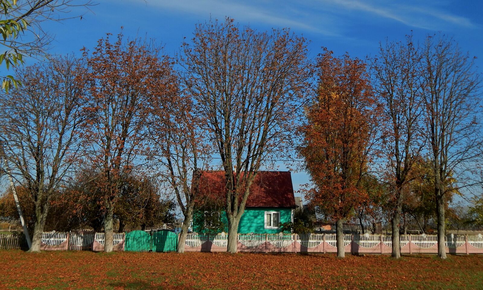 Nikon Coolpix L820 sample photo. Autumn, house, landscape photography
