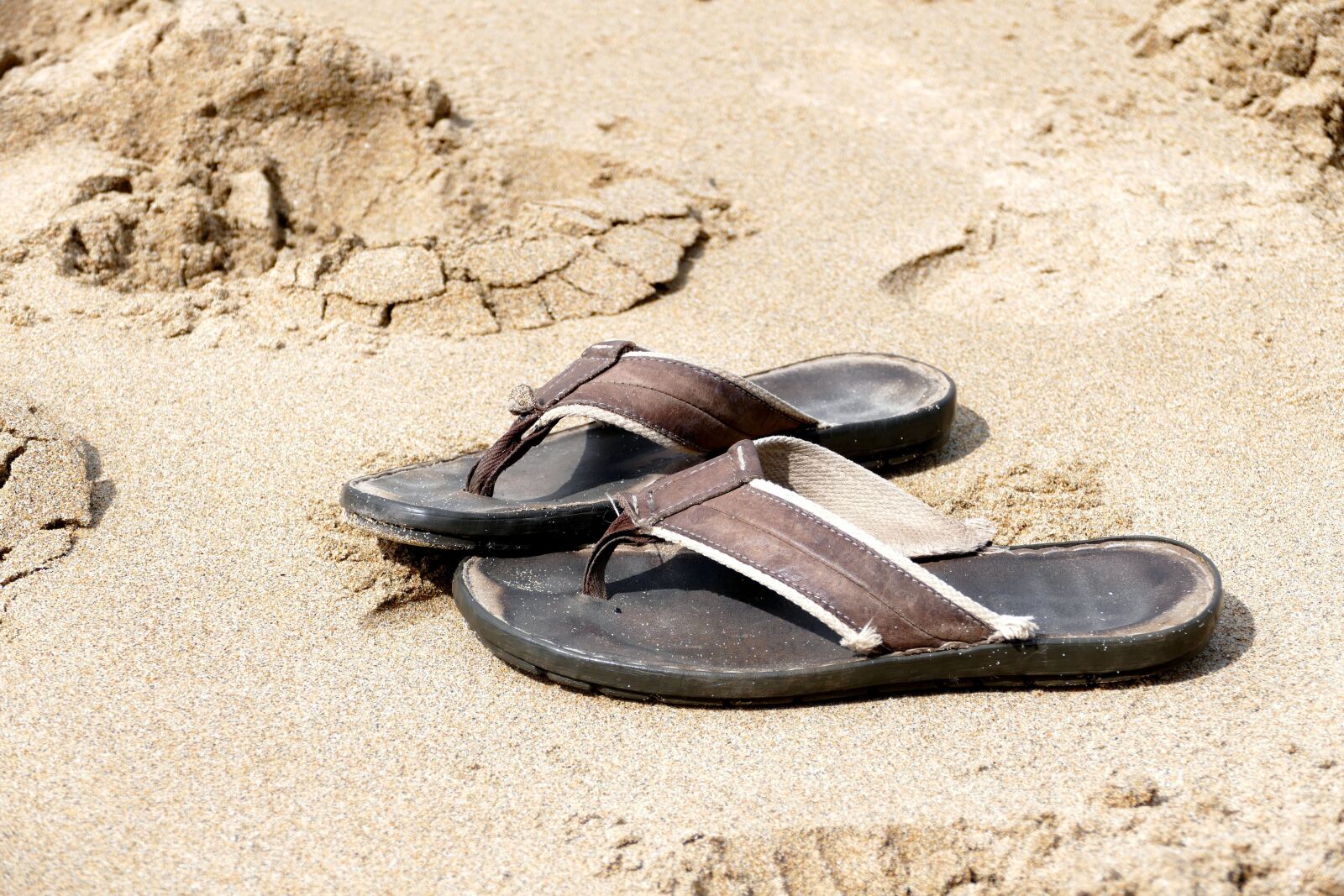 Panasonic Lumix DMC-FZ1000 sample photo. Flip flops, beach, summer photography