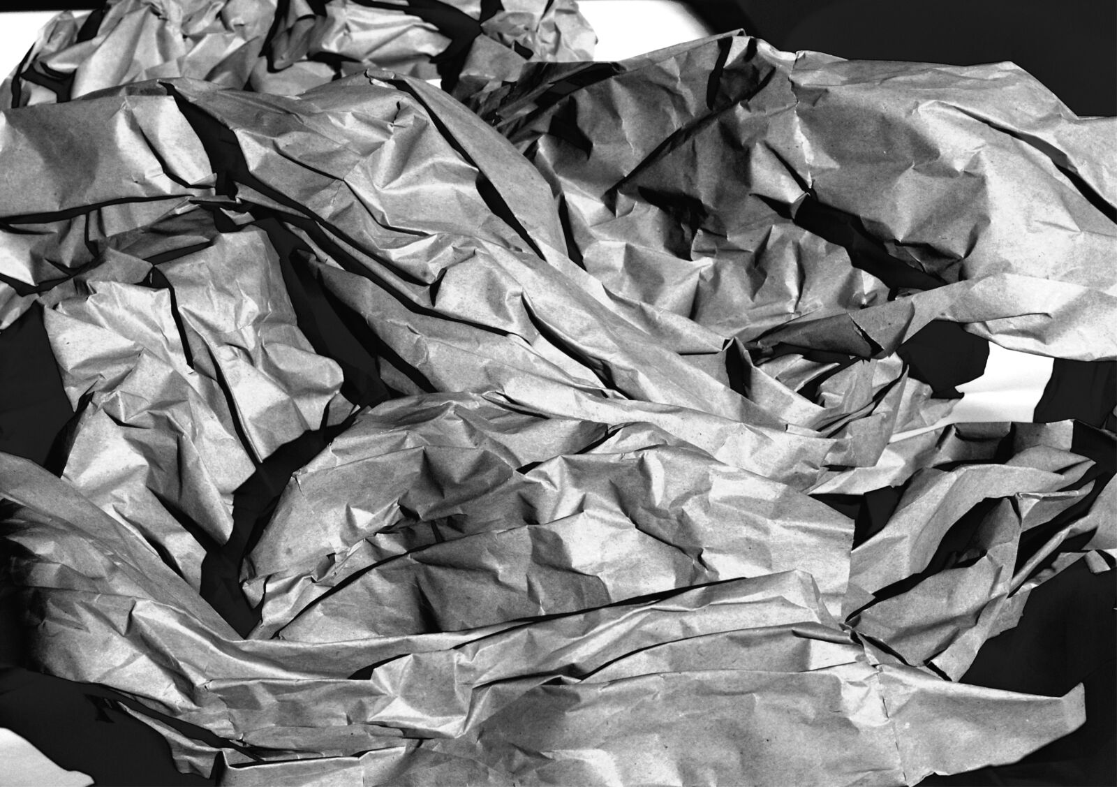 Nikon D200 sample photo. Paper, crumpled, shading photography