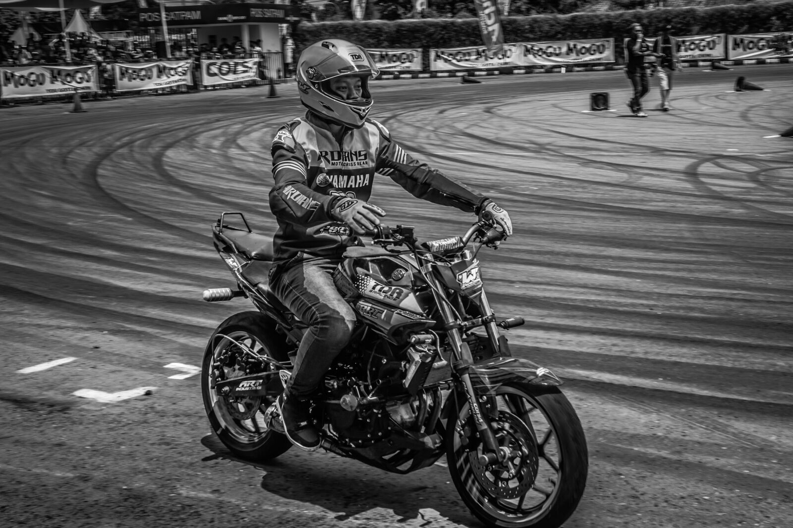 Sigma 18-35mm F1.8 DC HSM Art sample photo. Man, with, motorcycle, on photography