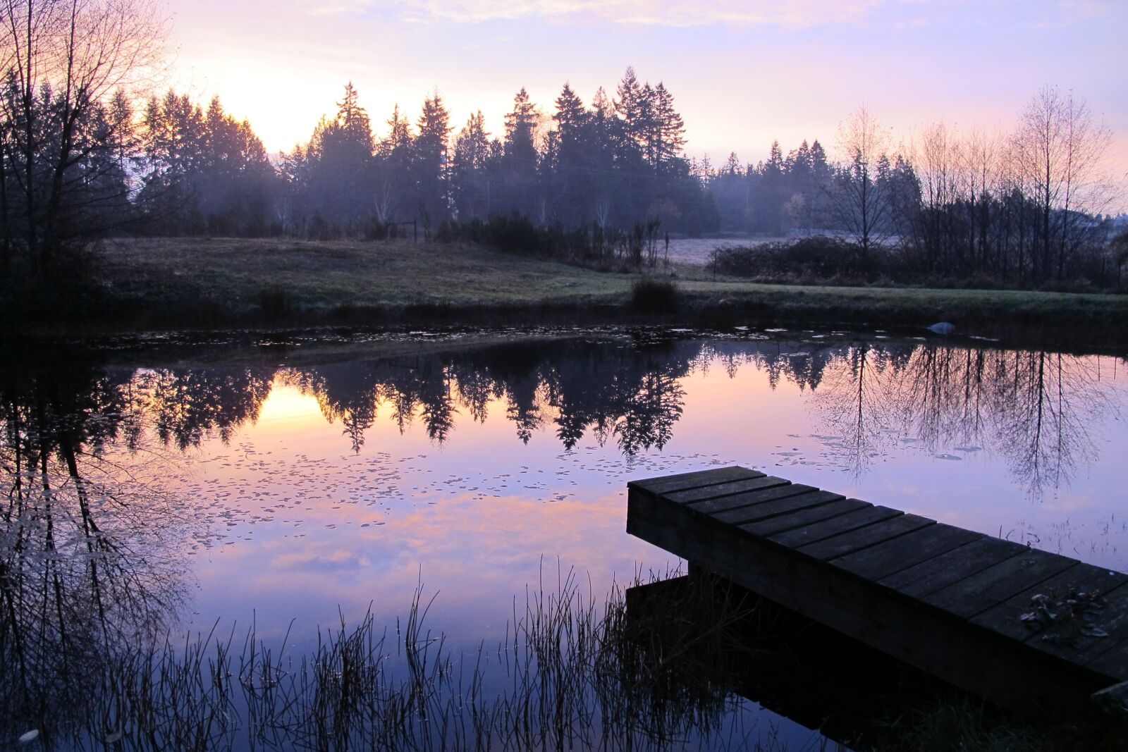 Canon PowerShot G12 sample photo. Pond, sunrise, water photography