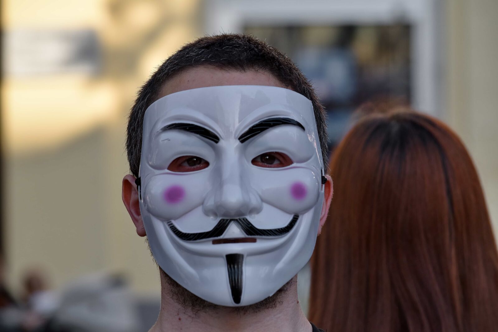 Nikon D5500 sample photo. Funny, man, mask, plastic photography