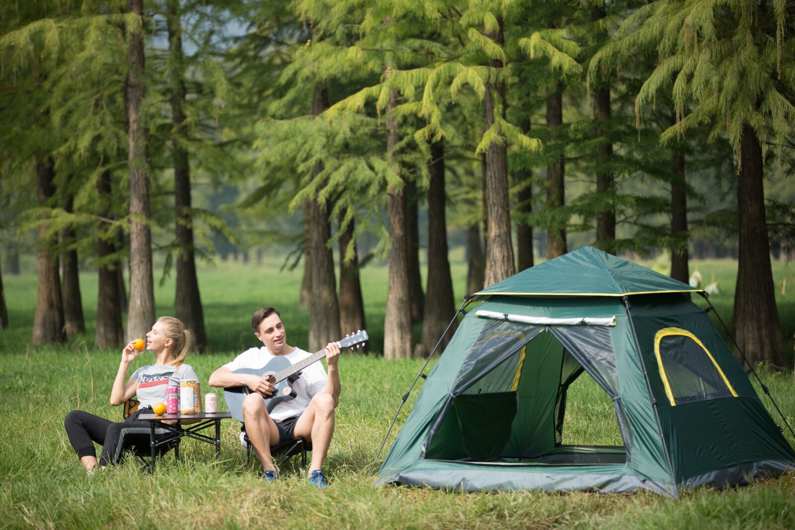 Canon EOS 5D Mark III sample photo. Tent, tree, man photography