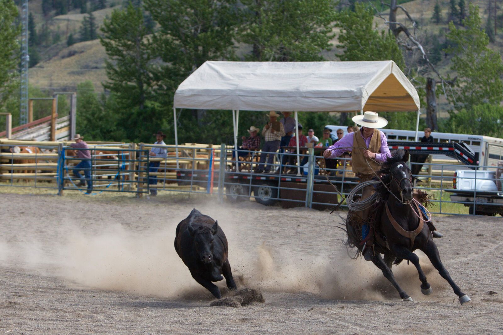 Canon EOS 5D Mark II sample photo. Rodeo, canada, cowboy photography