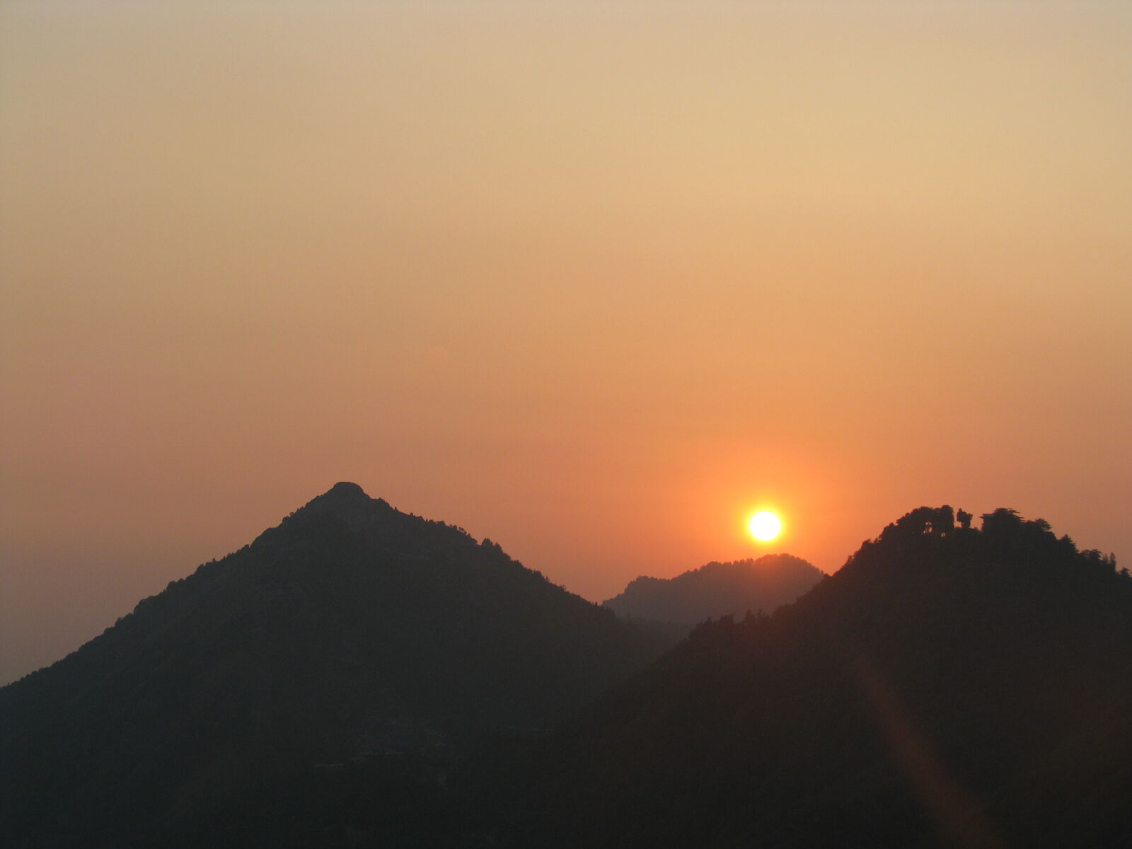 Canon POWERSHOT S5 IS sample photo. Hills, orange, sunset photography