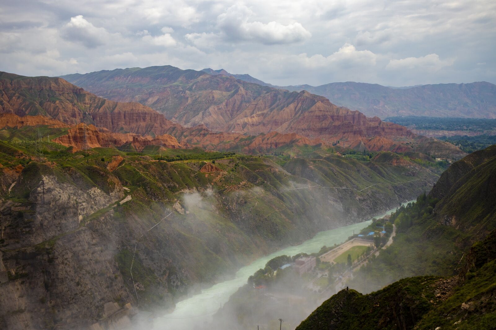 Canon EOS 6D Mark II sample photo. River, mountain, fog photography