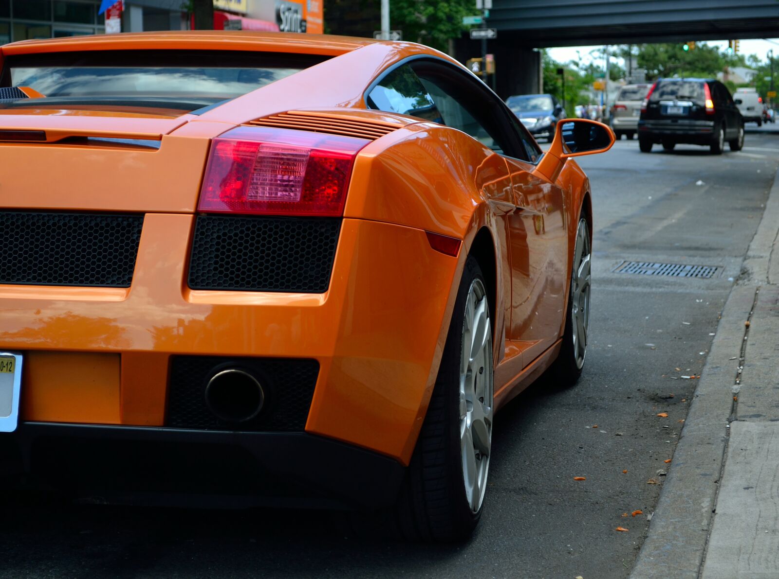 Nikon D3100 sample photo. Lamborghini, fast cars, orange photography