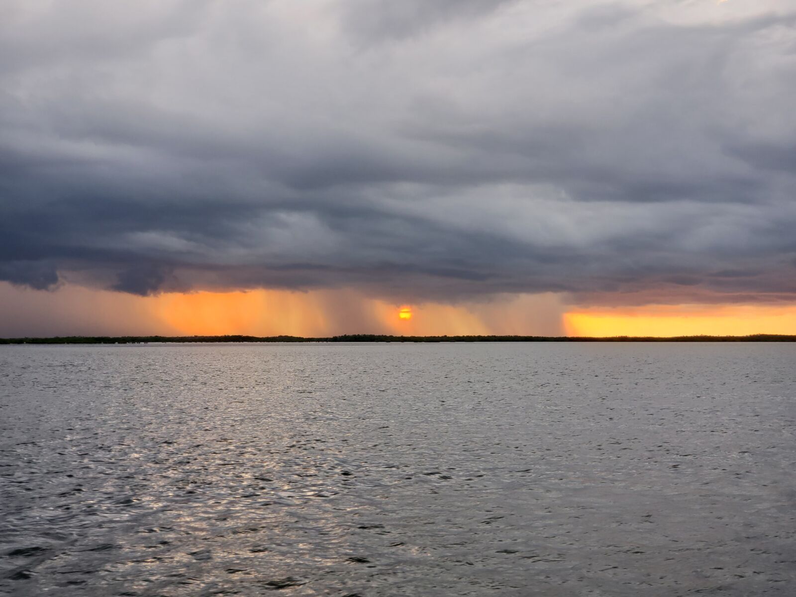 Samsung Galaxy S9+ sample photo. Storm, sunset, rain photography