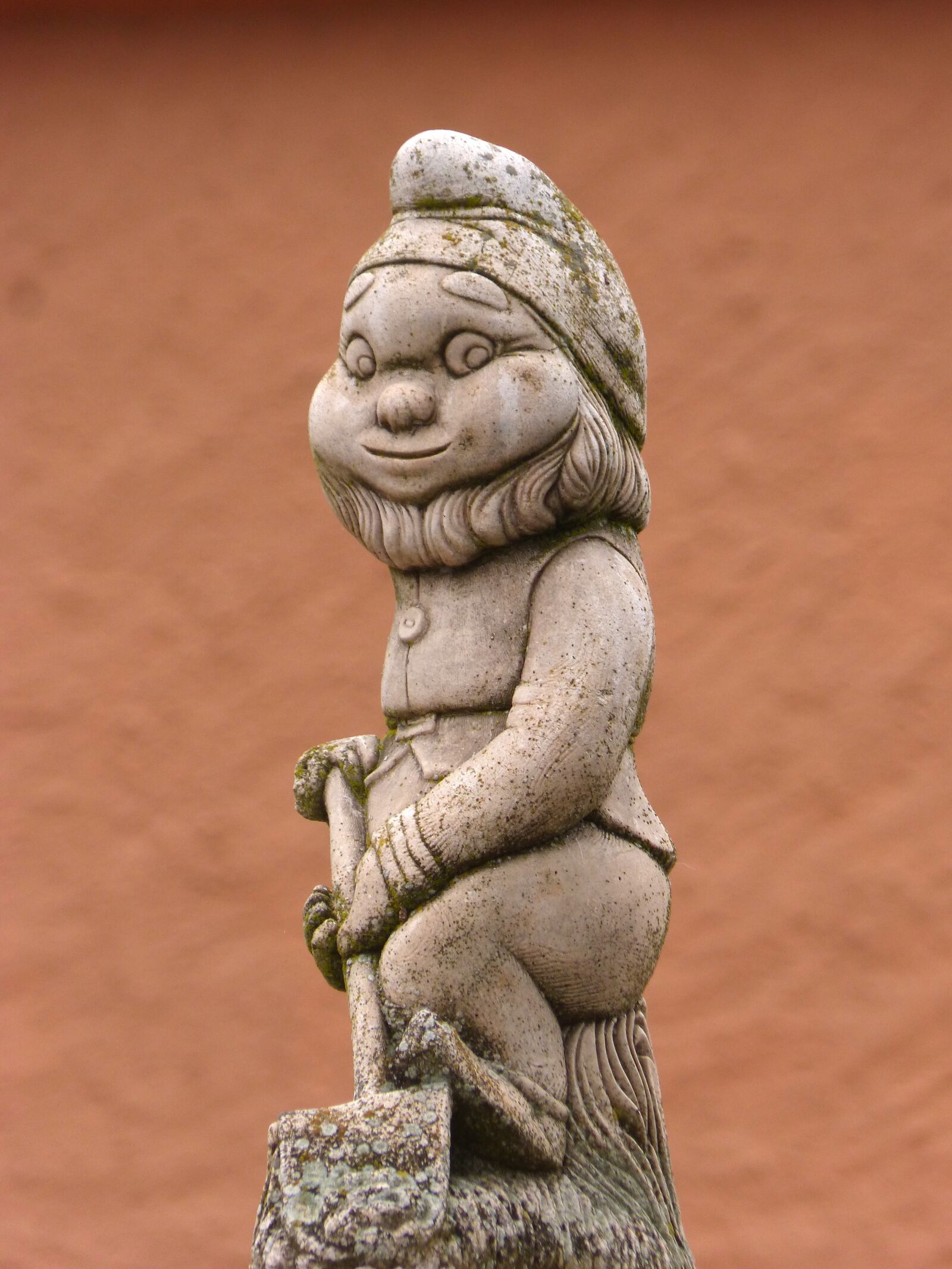 Panasonic DMC-FZ62 sample photo. Enanito garden, trim, statue photography