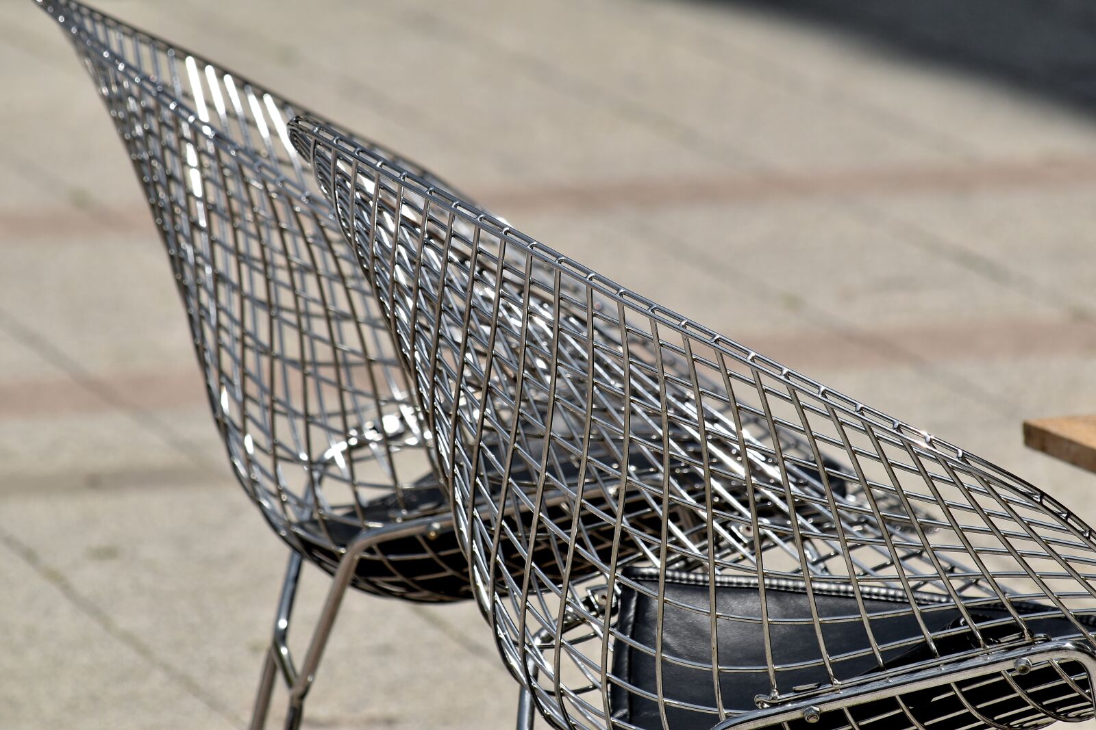 Nikon D5500 sample photo. Chairs, chrome, metallic, stainless photography