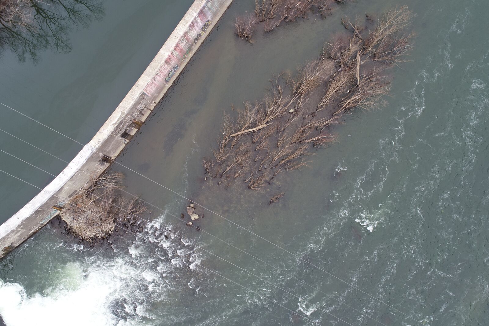 DJI FC6310 sample photo. Dam, river, water photography