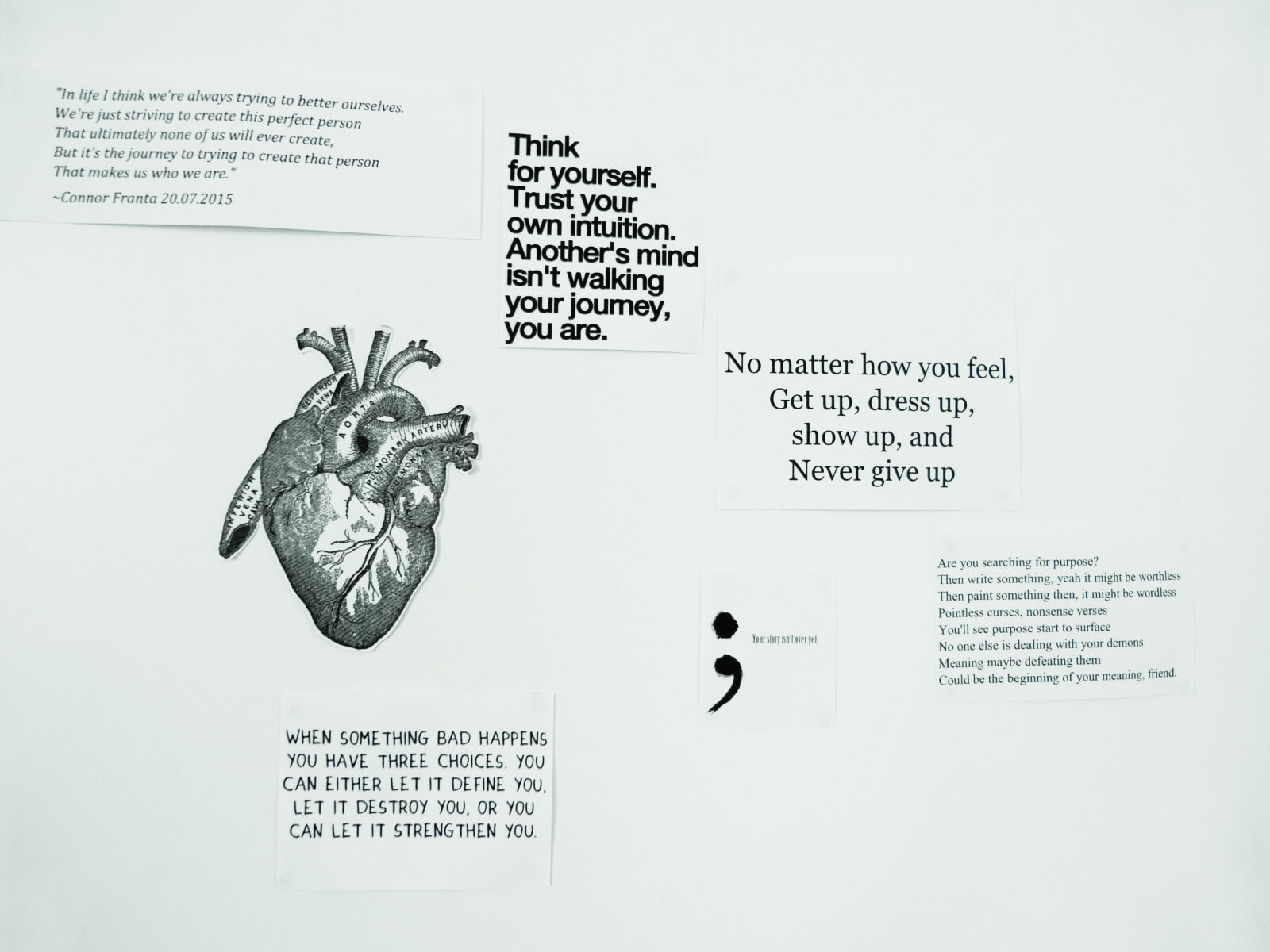 Panasonic Lumix DMC-FZ150 sample photo. Heart, quotes, wall photography