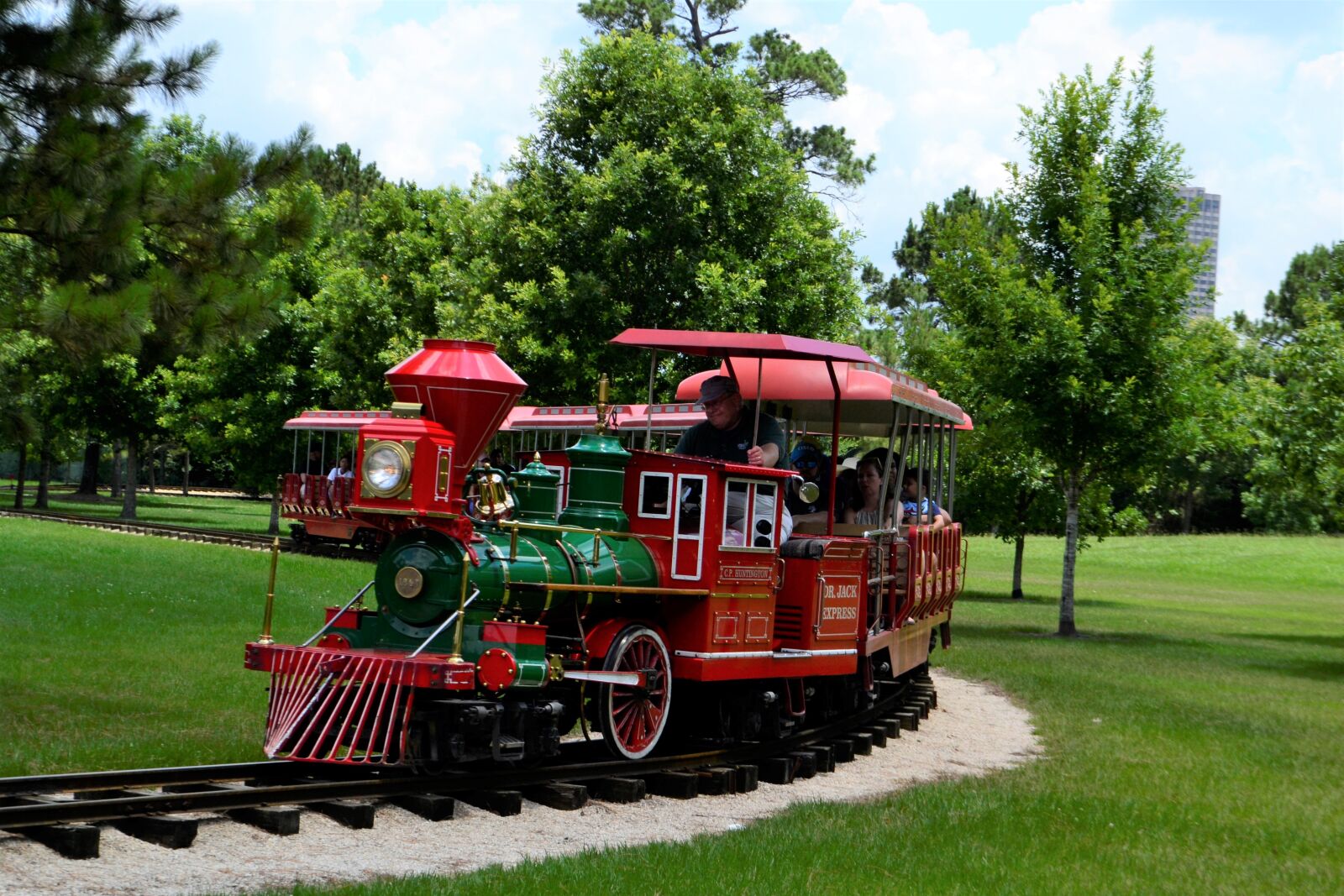 Nikon D3100 sample photo. Train, herman park, transportation photography