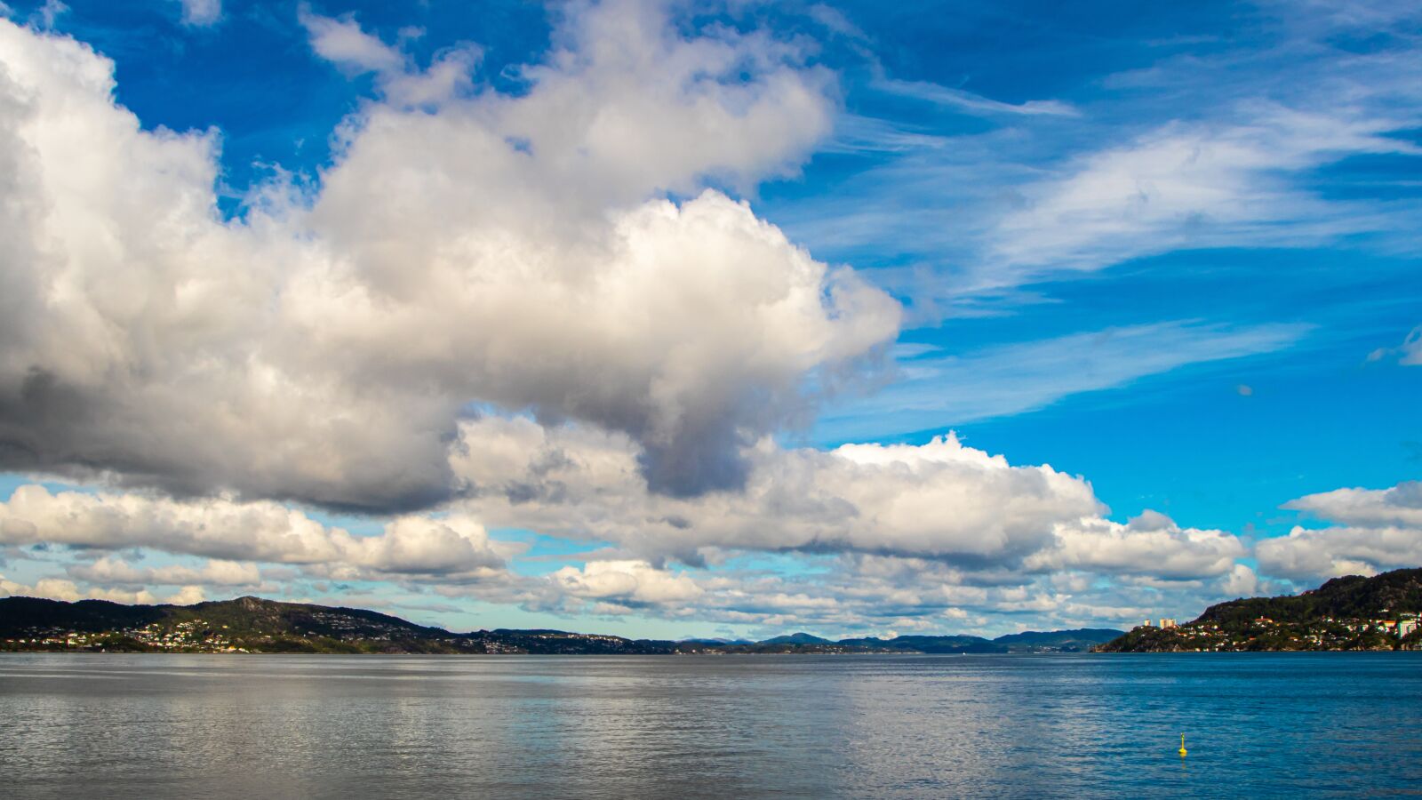Canon EOS 80D sample photo. Fjord, water, clouds photography
