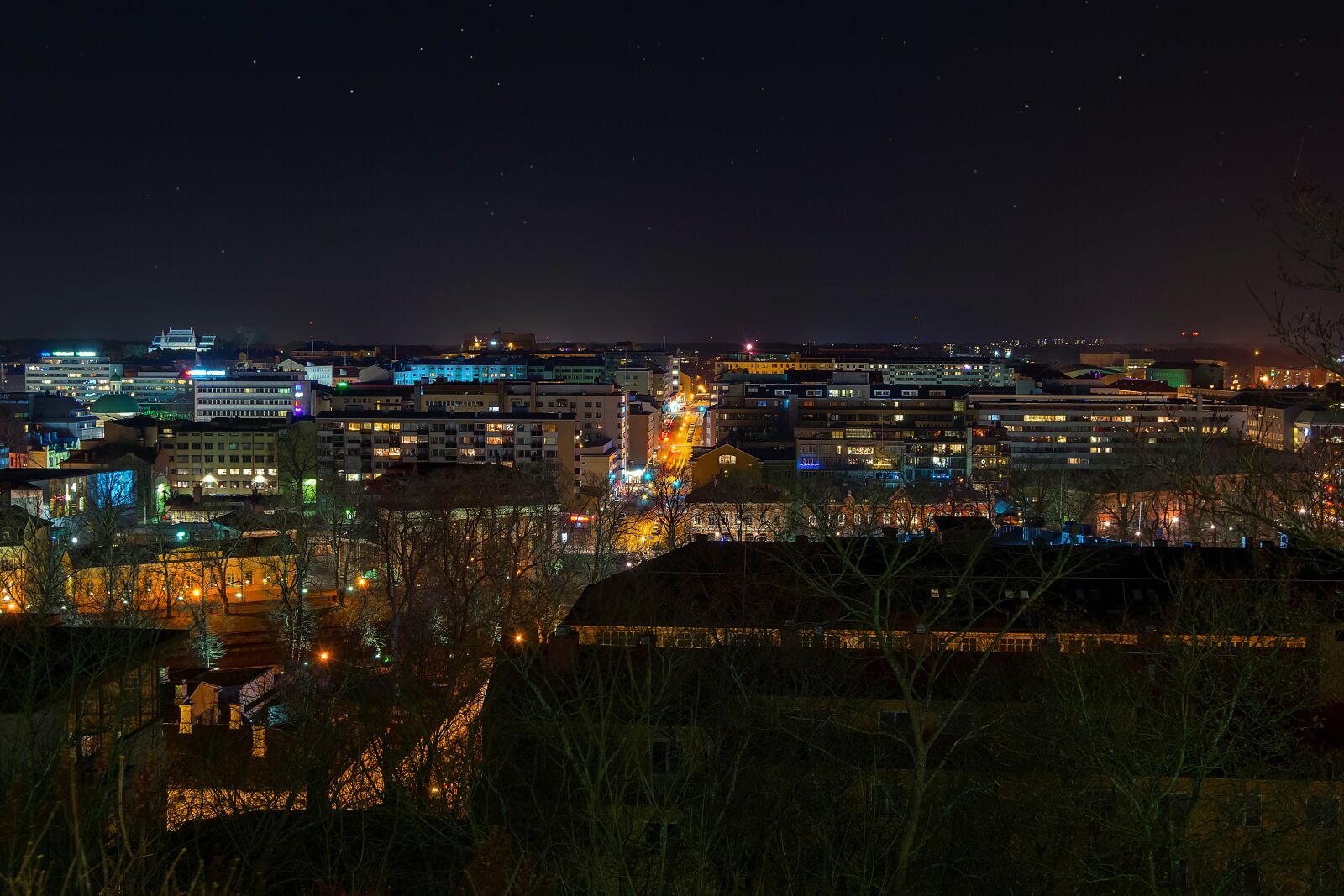 Nikon D3300 sample photo. Night, city, settlement photography