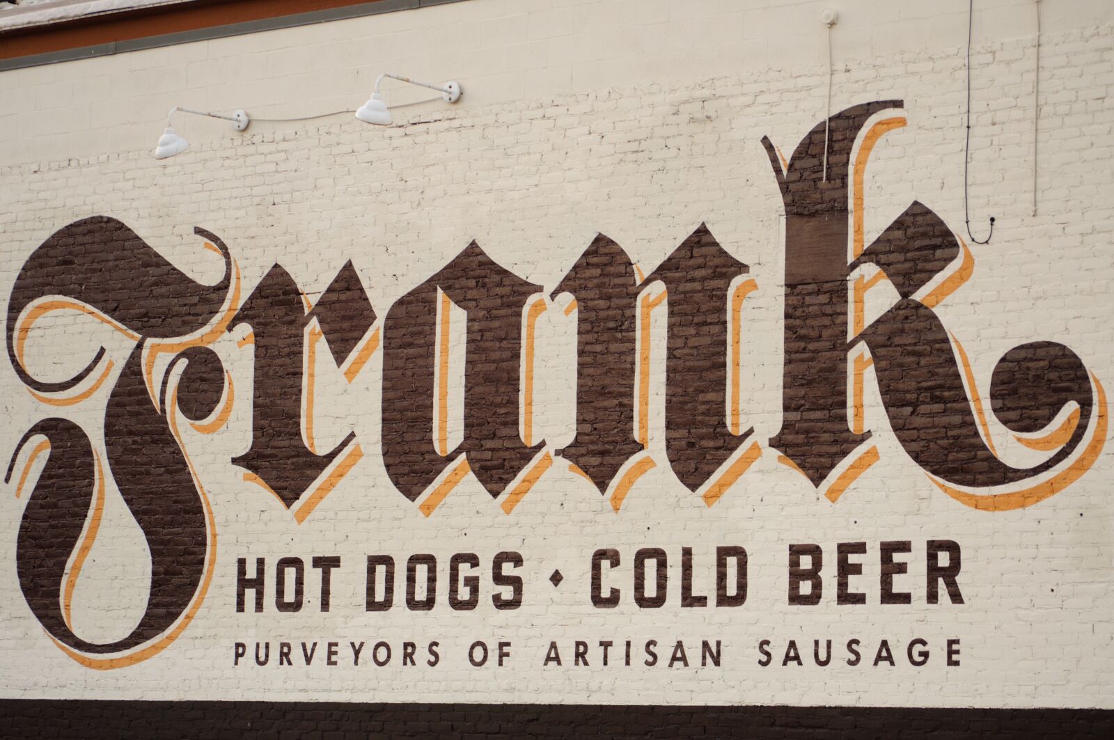 Nikon D90 sample photo. Frank, sign, sausage photography