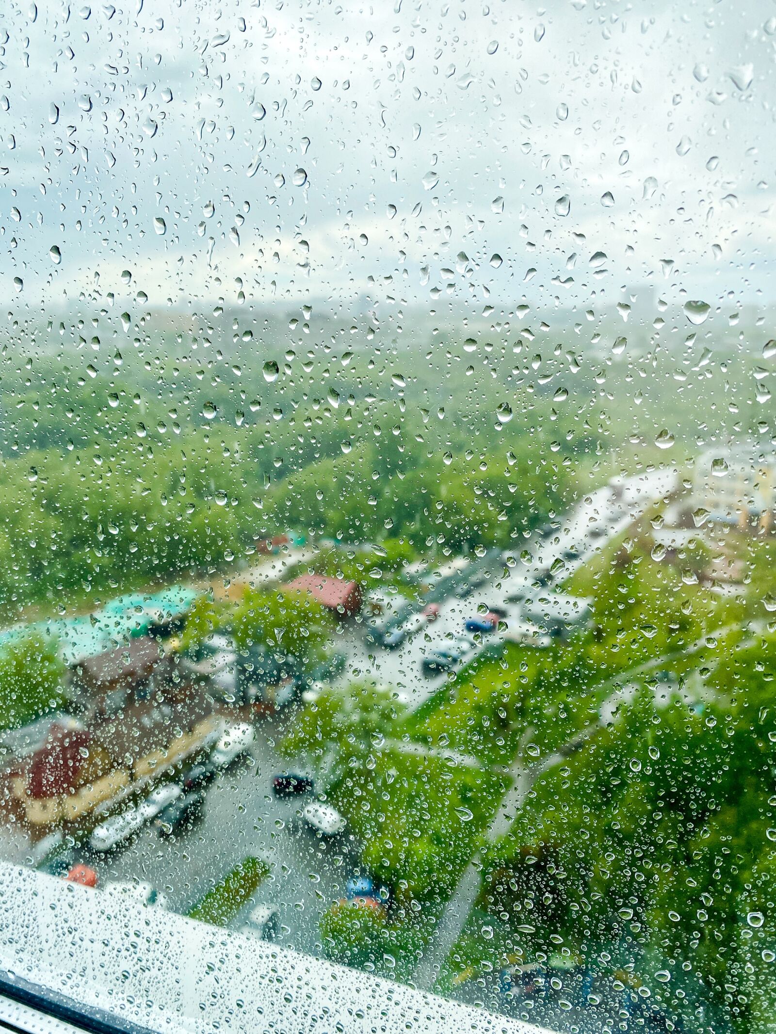 Apple iPhone 11 Pro sample photo. Rain, drops, glass photography