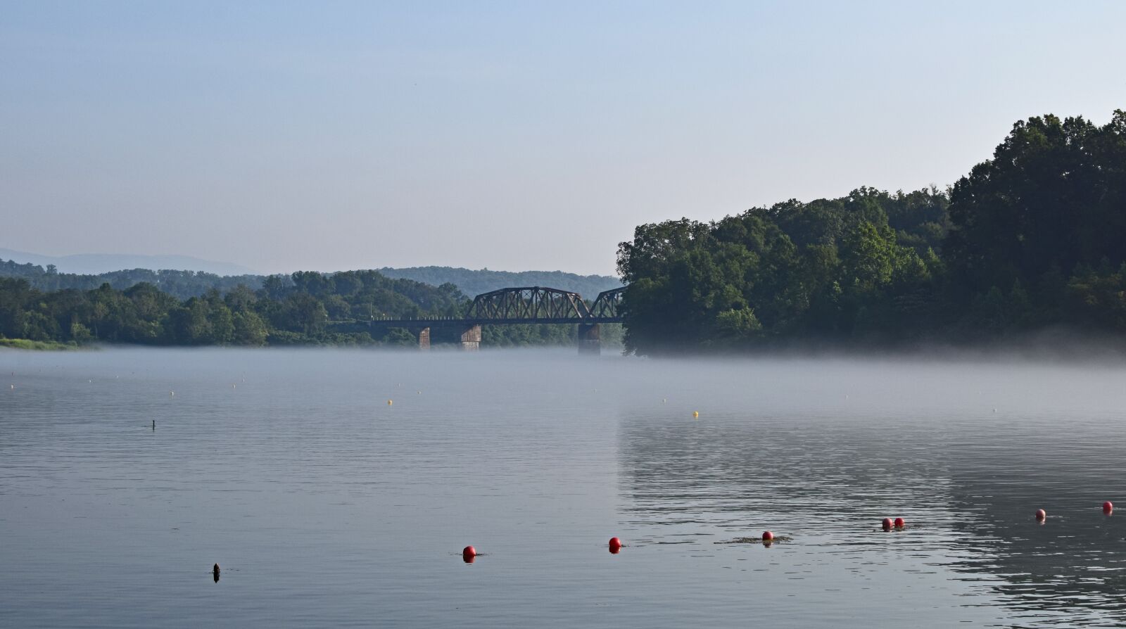 Nikon D3300 sample photo. Railroad bridge on foggy photography