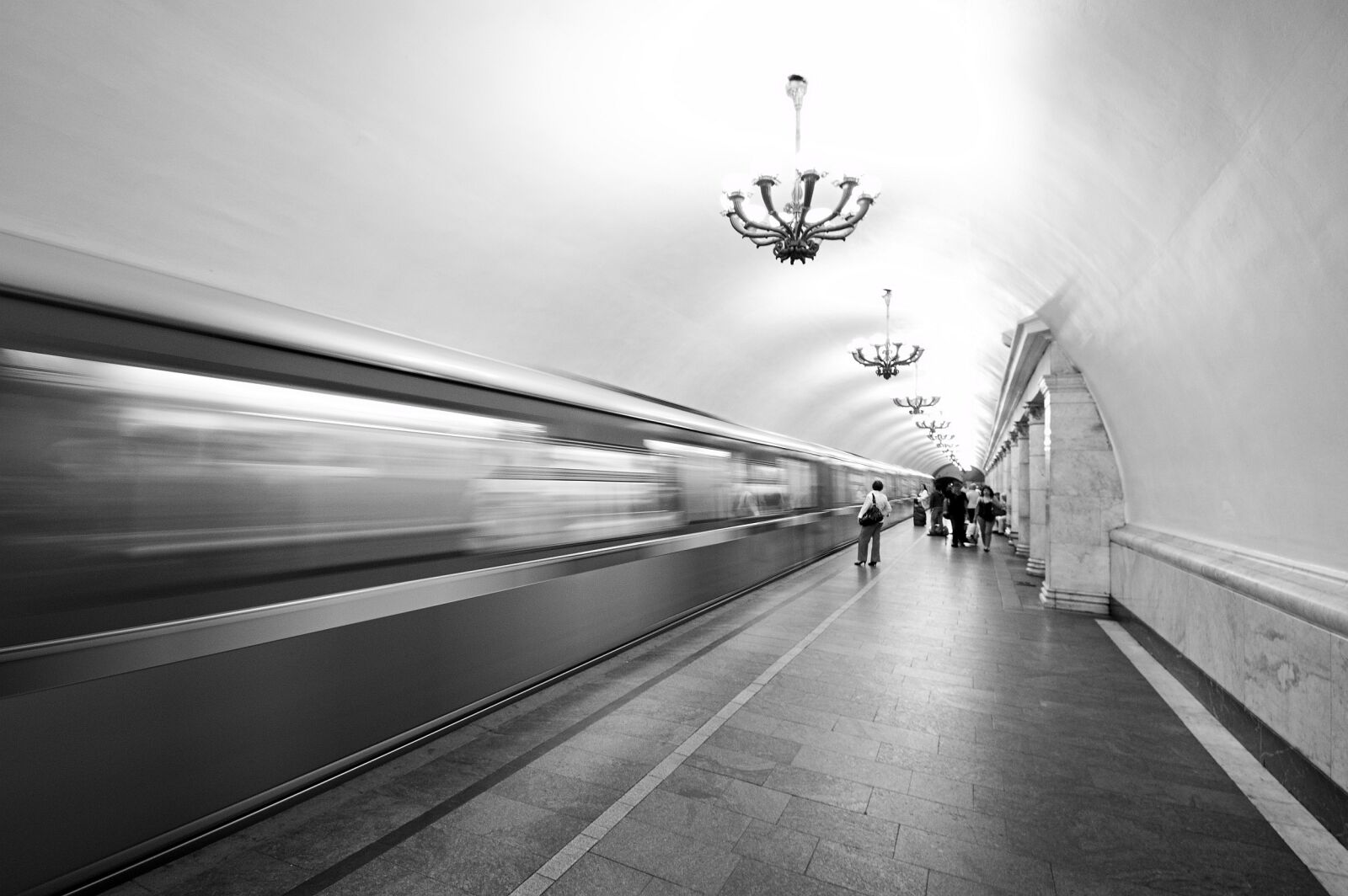 Nikon D90 sample photo. Moscow, metro, subway photography
